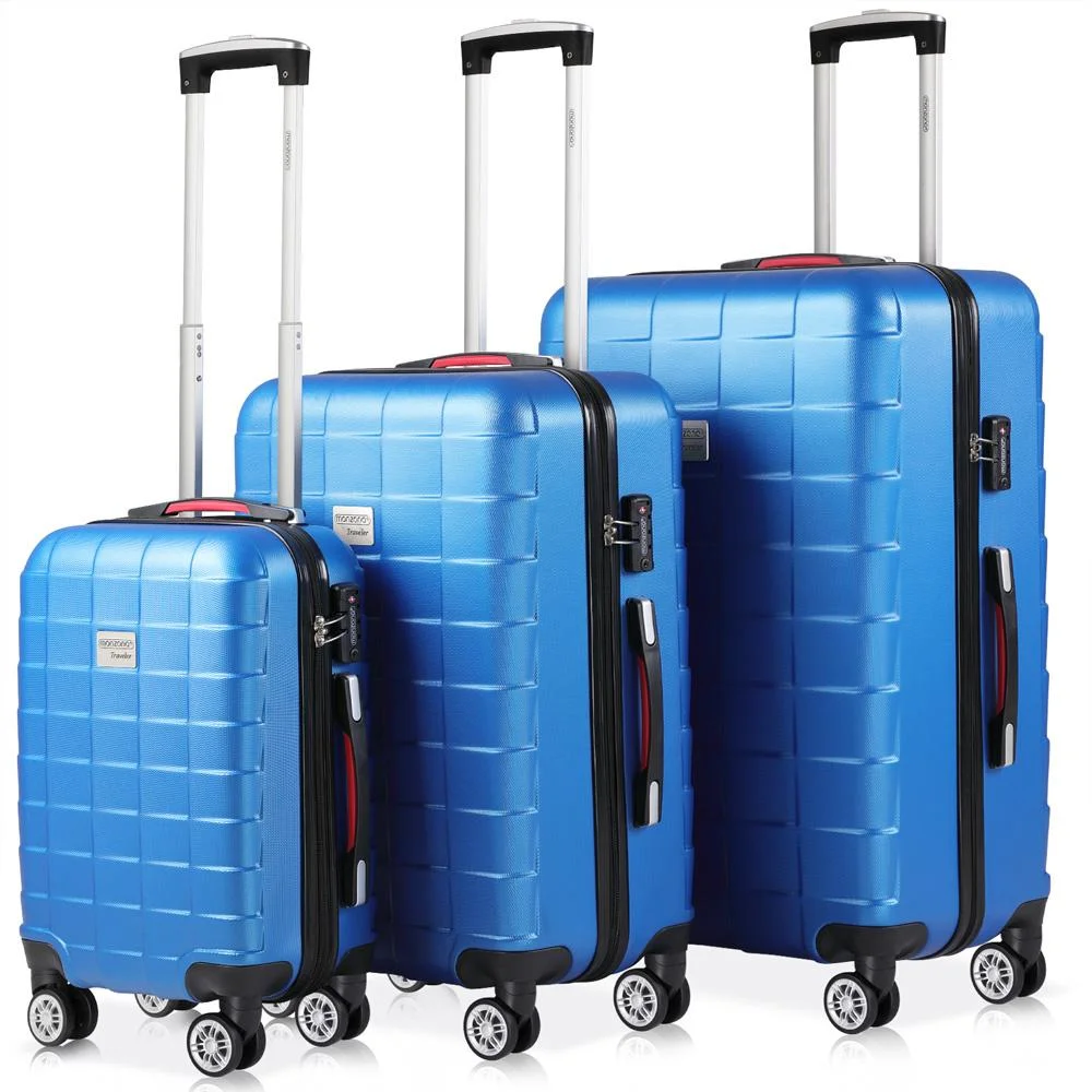 Exopack Hartschalenkoffer-Set blau M/L/XL - 0