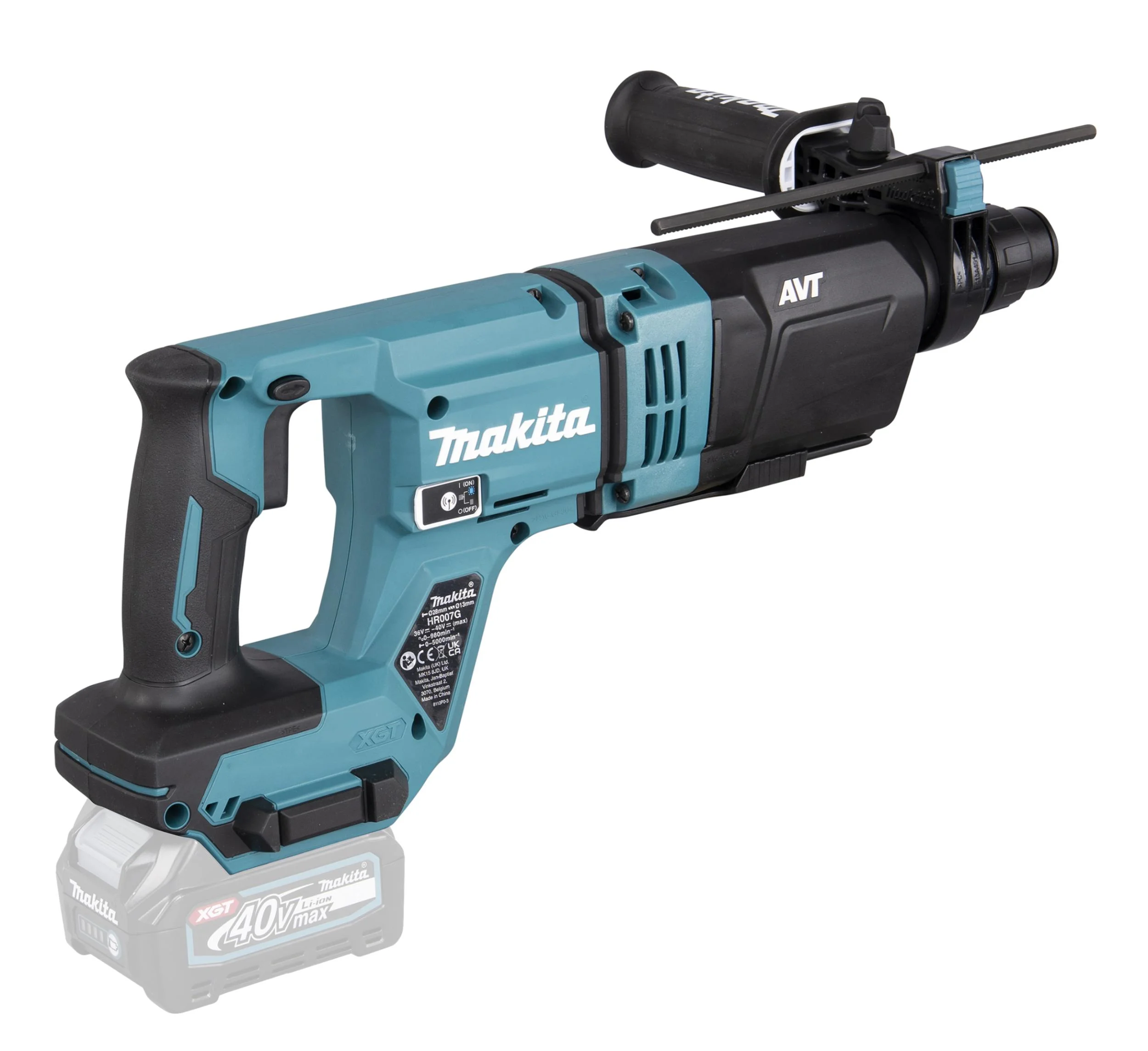 Akku-Kombihammer SDS-PLUS 40V max. (ohne Akkus, ohne Ladegerät) HR007GZ - 5