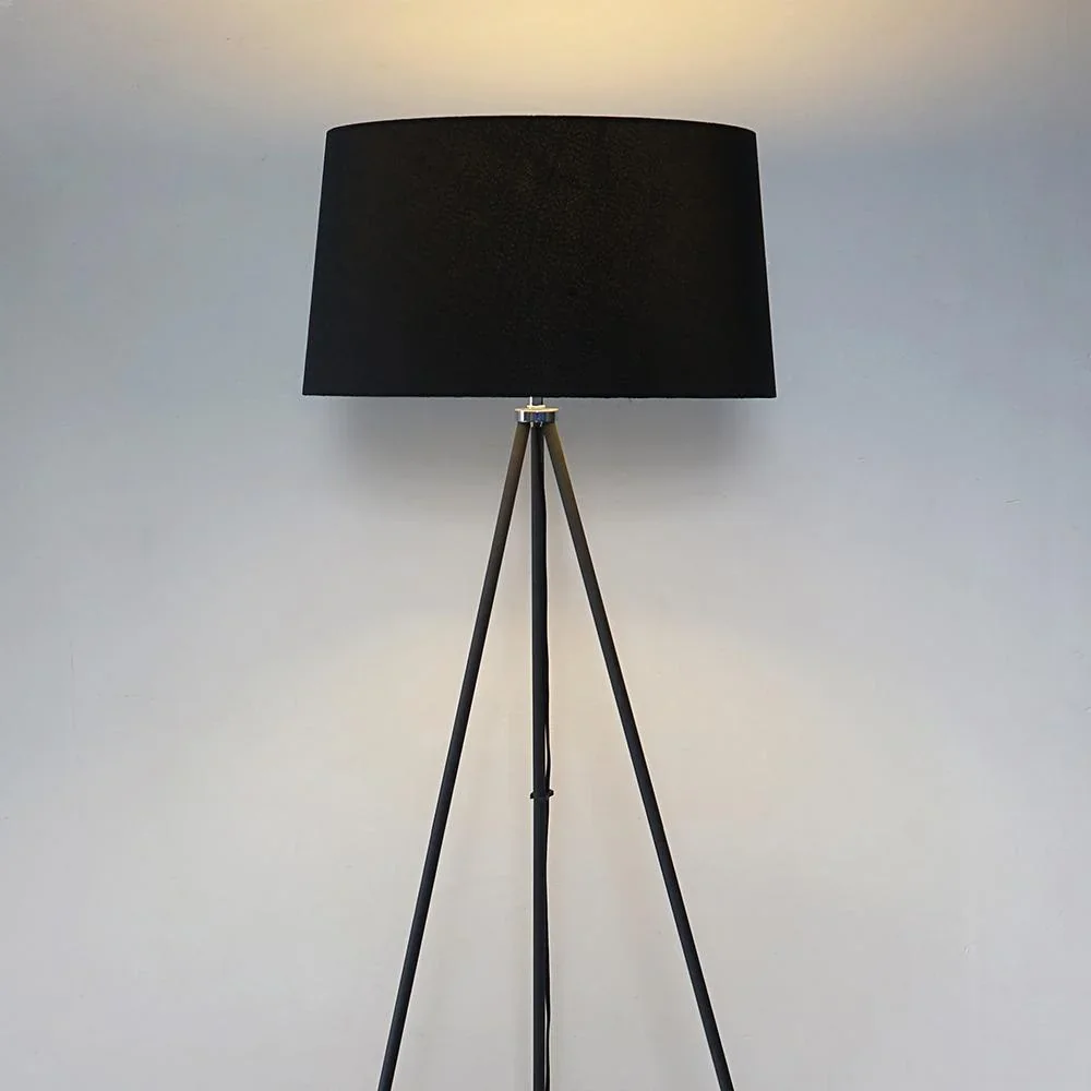 Stehlampe Tripod Schlafzimmer Standleuchte Stehleuchte 40W Skandinavisch schwarz ?48 x 156 cm - 7