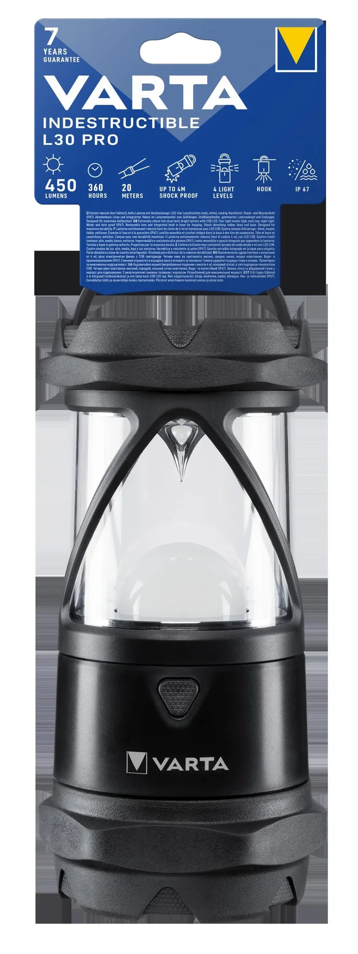 LED Campinglaterne - L30 Pro Indestructible, stoßabsorbierend, wasser- und staubgeschützt - 0