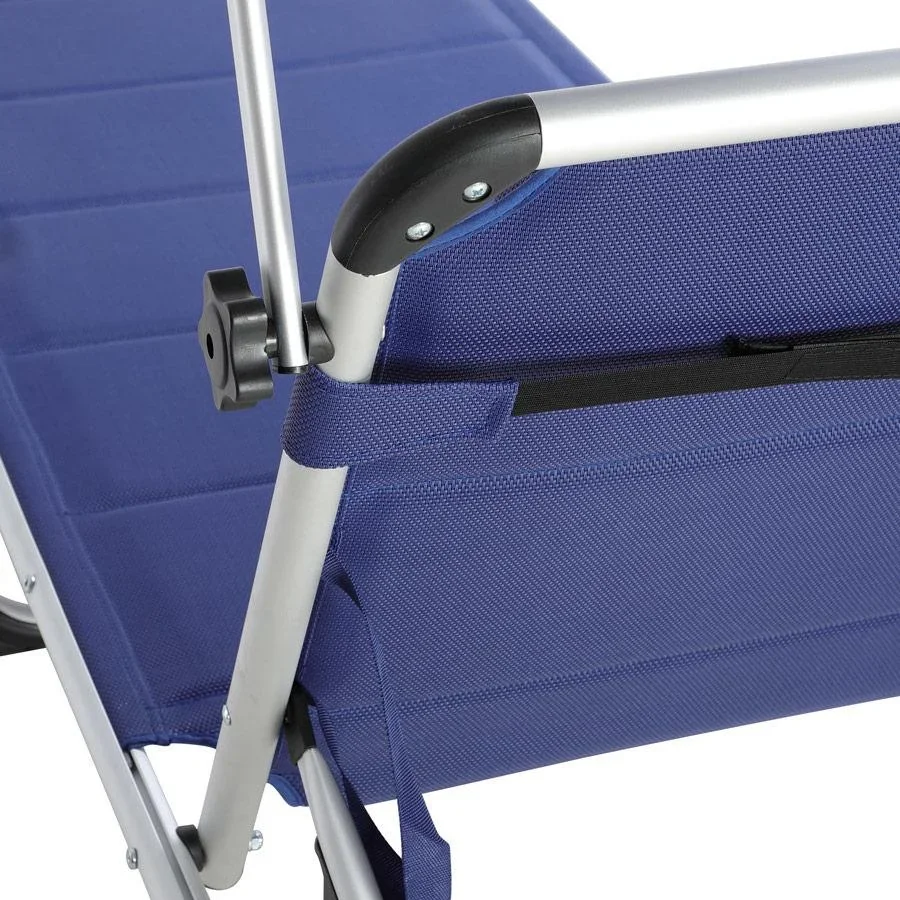 Liegestuhl Bari Blau 210x60x81cm - 4