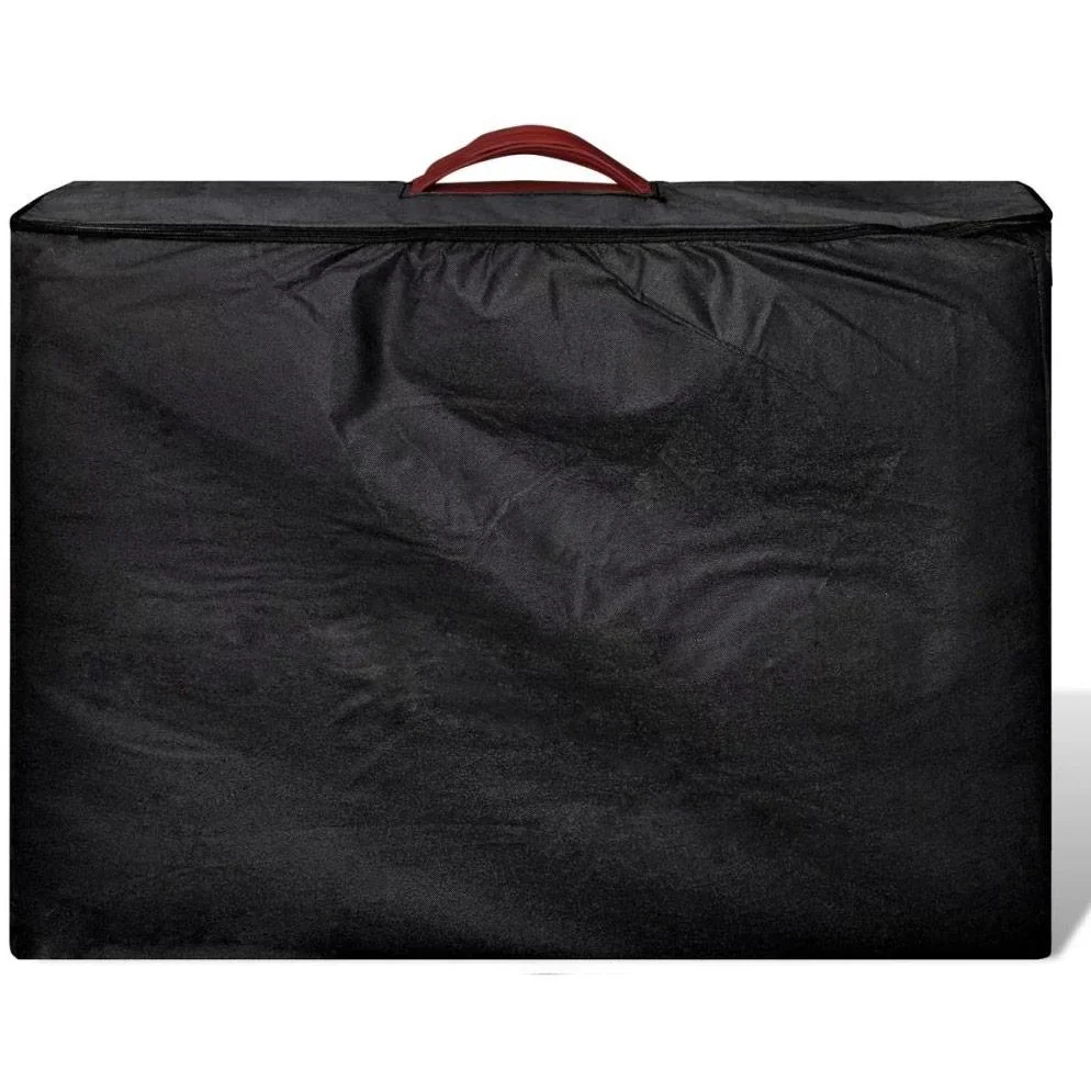 Klappbarer Massagetisch mit 2 Zonen Aluminiumrahmen rot - 1