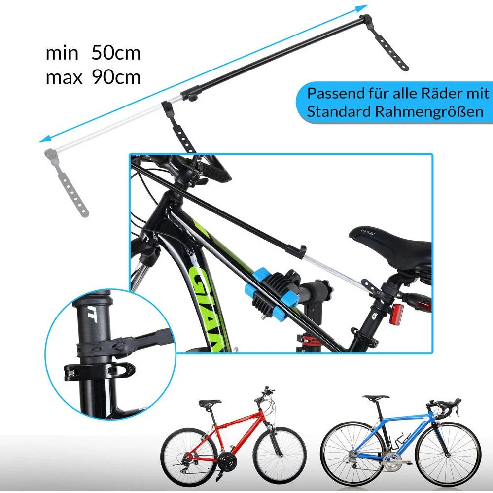 Fahrradständer höhenverstellbar - 108 bis 190cm - bis zu 30kg - 4