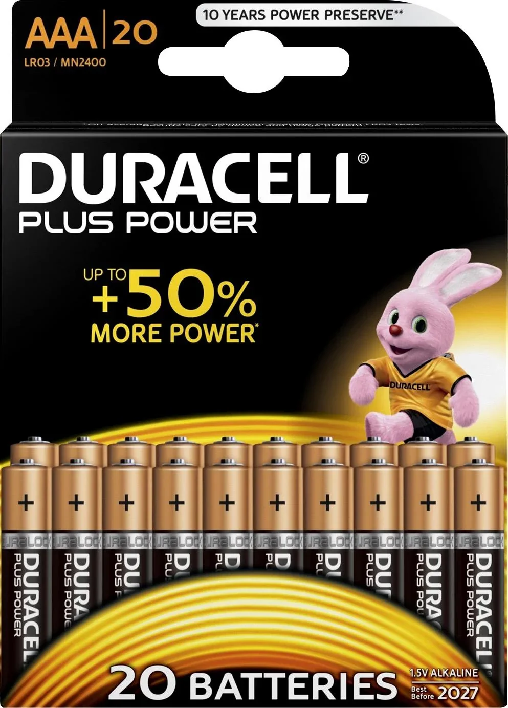 Plus Power Alkaline Micro (AAA) Batterien - 20 Stück - 1