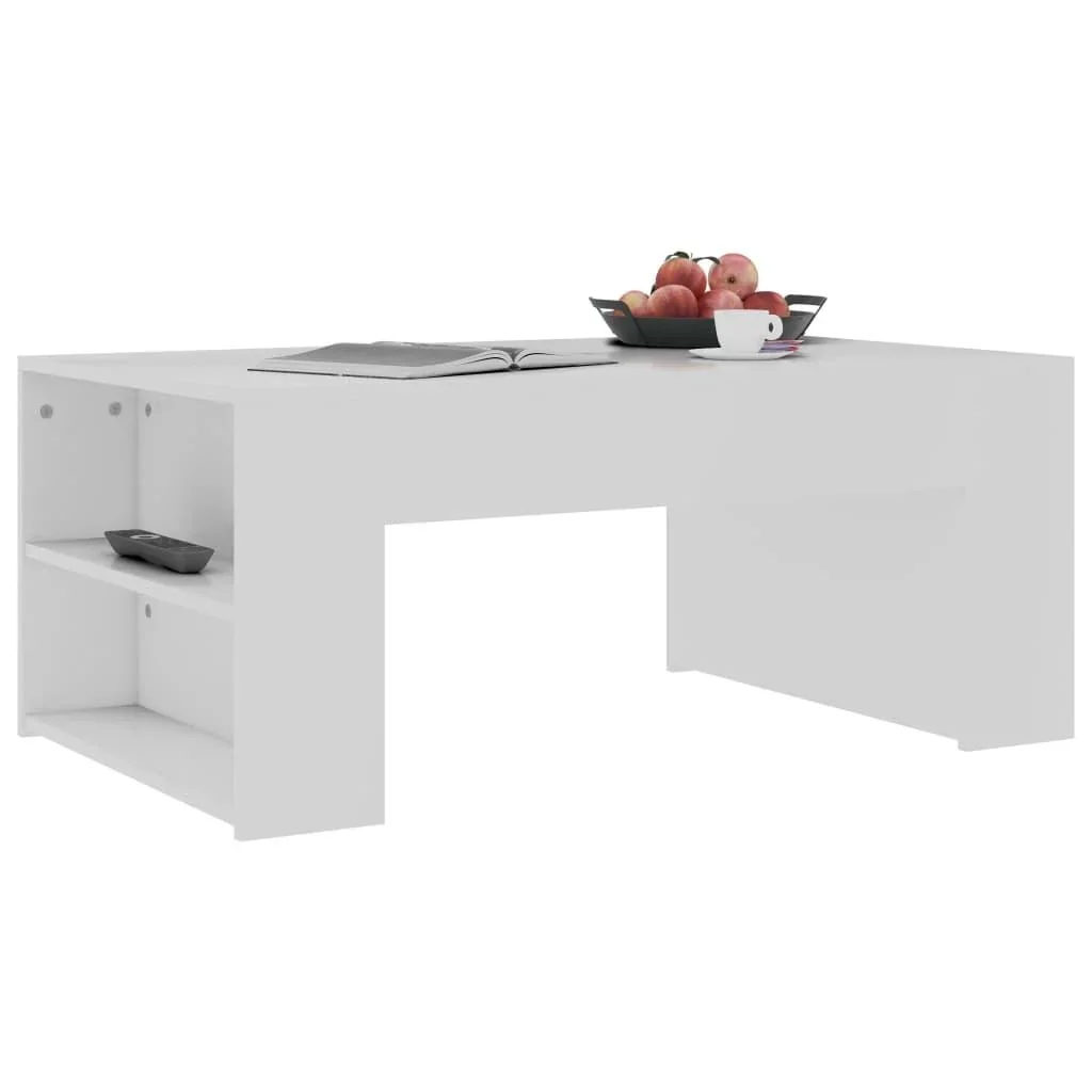 Couchtisch 100x60x42 cm Spanplatte weiß - 2