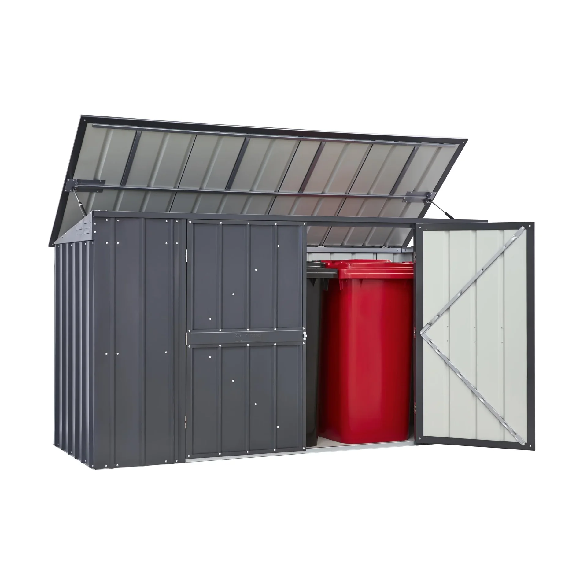 Gerätehaus Tonnen-Depot Easy 7x3 - 3bins - 4