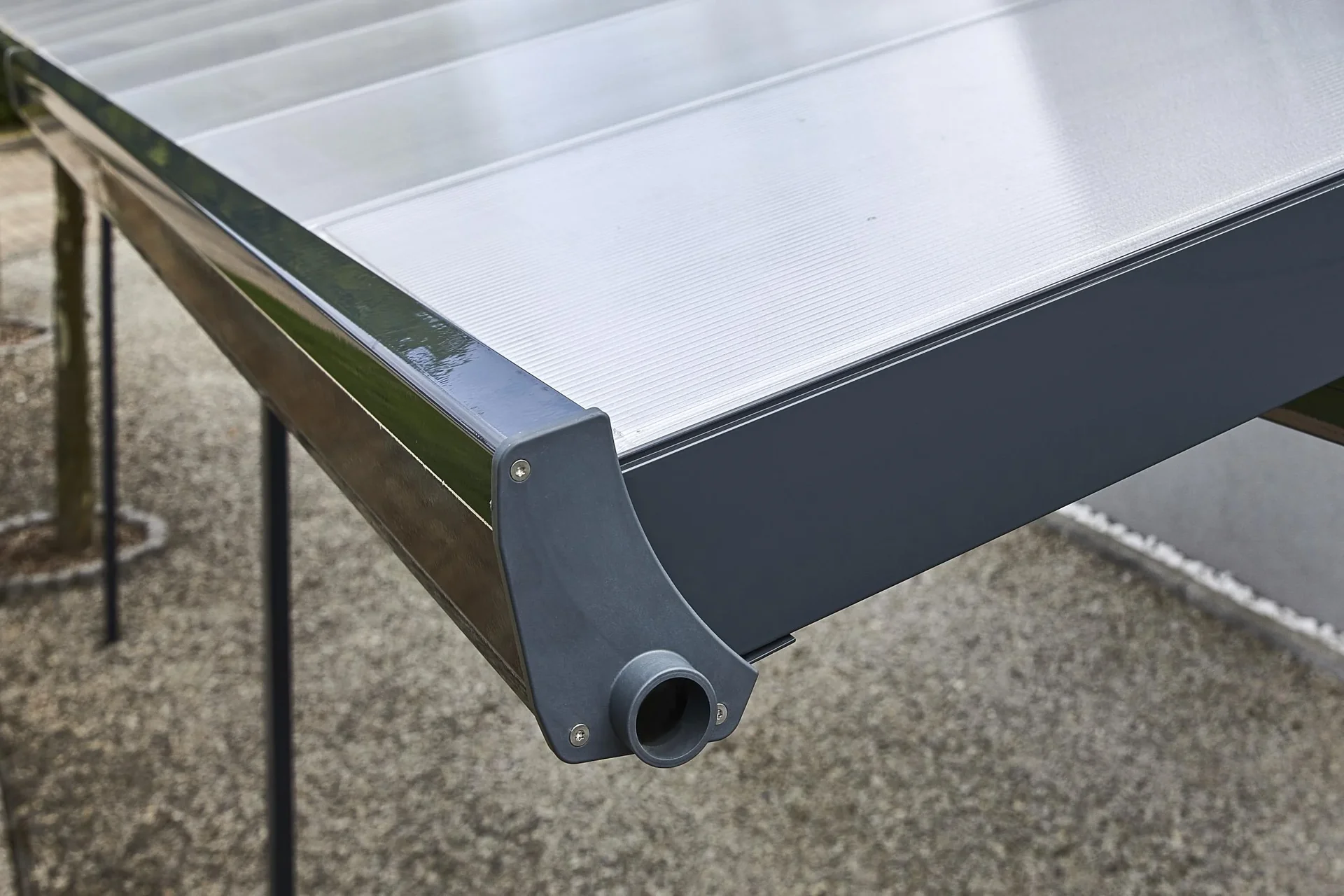 Terrassendach Bausatz, Farbe anthrazit, 5460 x 4060 mm - 10