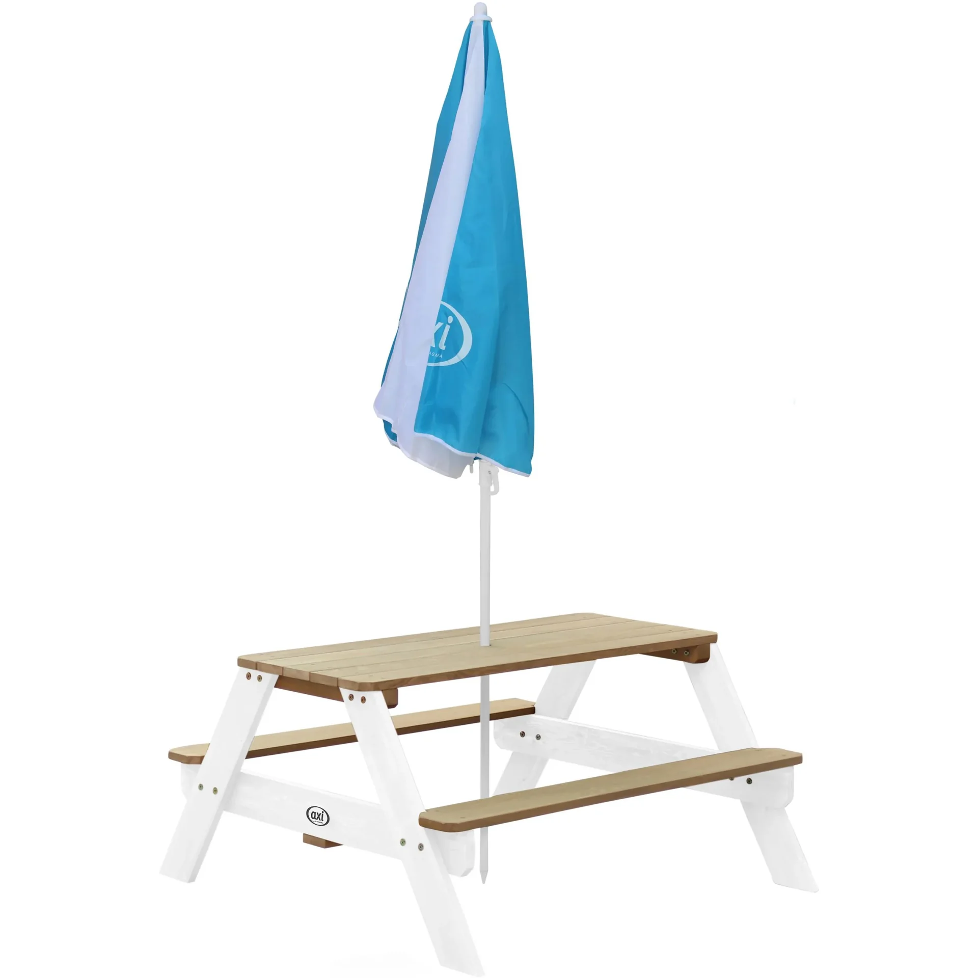 Regenschirm Ø125 cm - Blau/weiß - 5