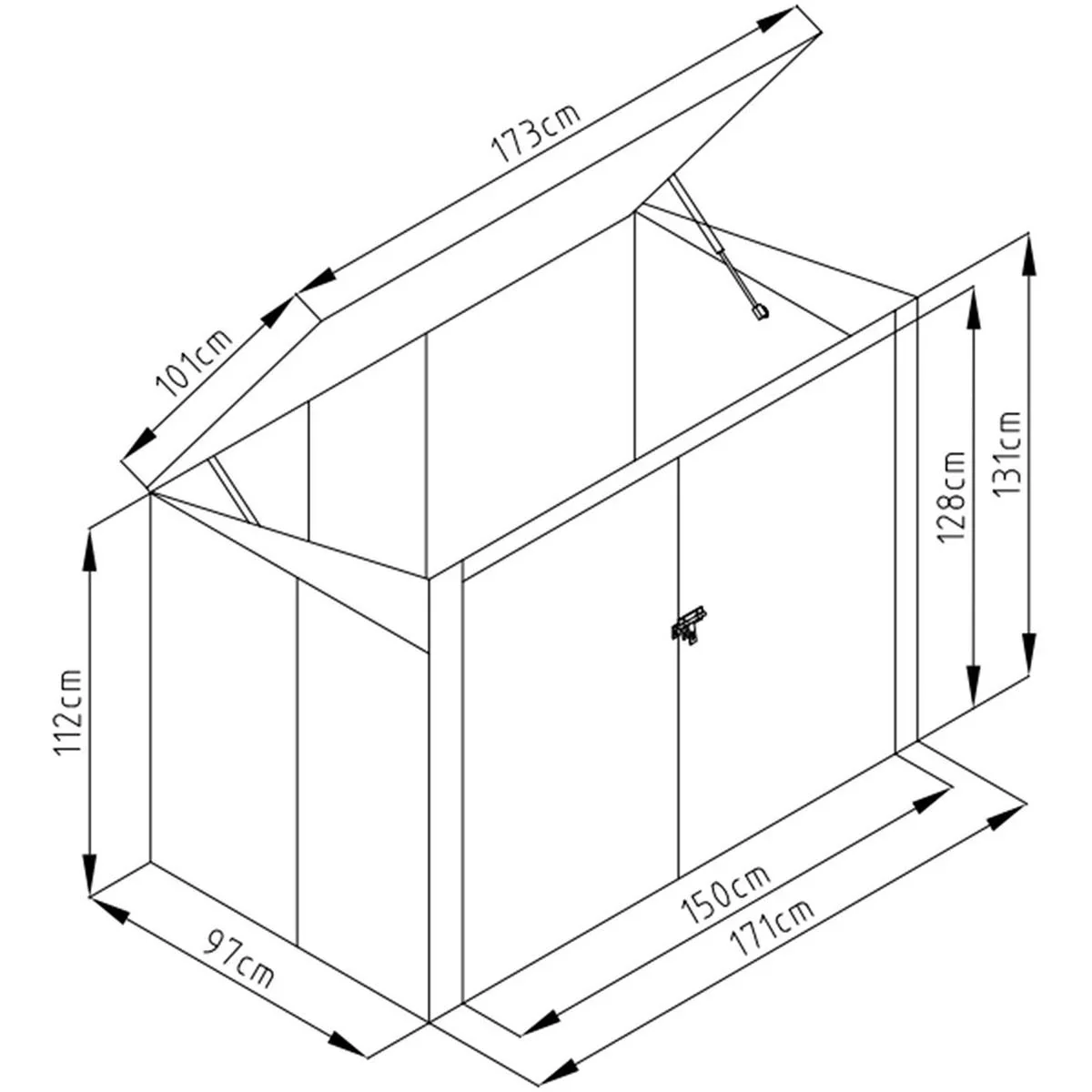 Sinolily Polly B - Aufbewahrung für Abfallbehälter - 0