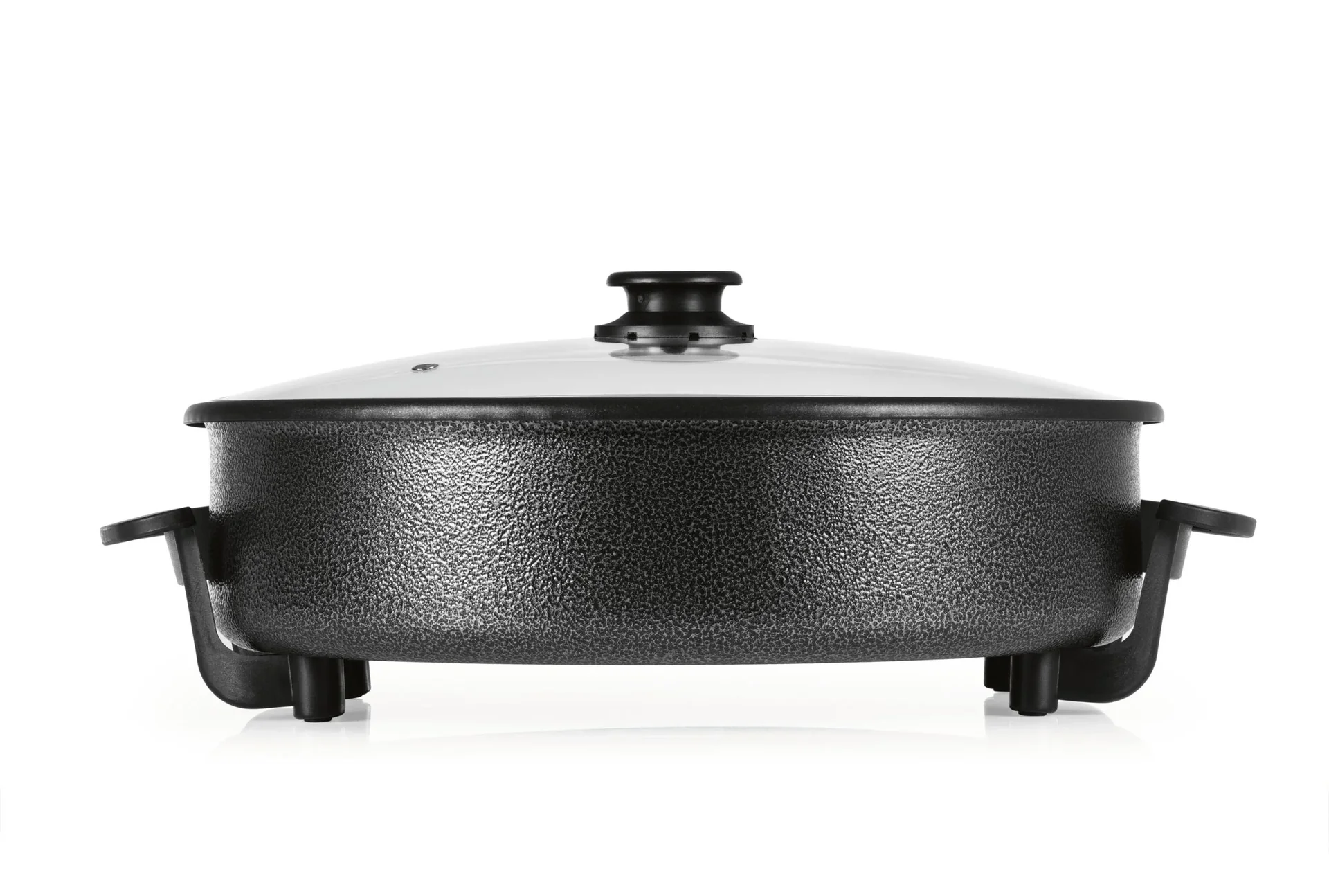 Pizza-Pfanne mit Deckel, elektrisch, Schwarz, 17,5 x 45 x 41 cm, 1500 Watt - 4