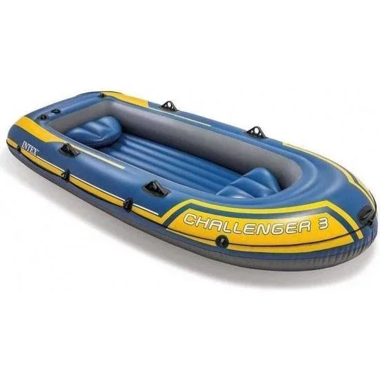 Schlauchboot Challenger 3 - 3-Personen - Inklusive Paddeln und Handpumpe - 2