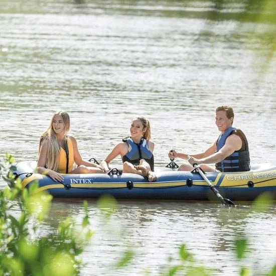 Schlauchboot Challenger 3 - 3-Personen - Inklusive Paddeln und Handpumpe - 4