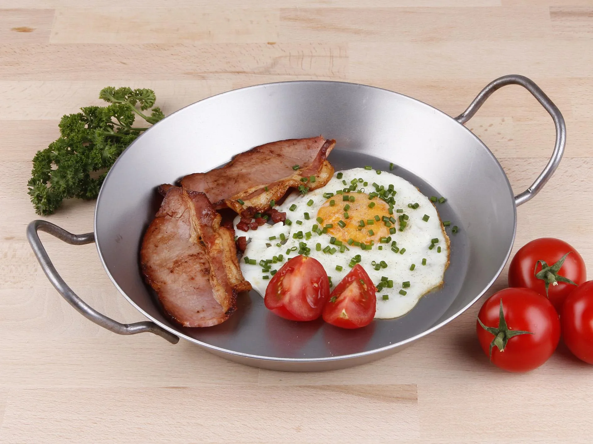 Eisenpfanne, 3er Set + GRATIS dazu Rezeptbuch - 9