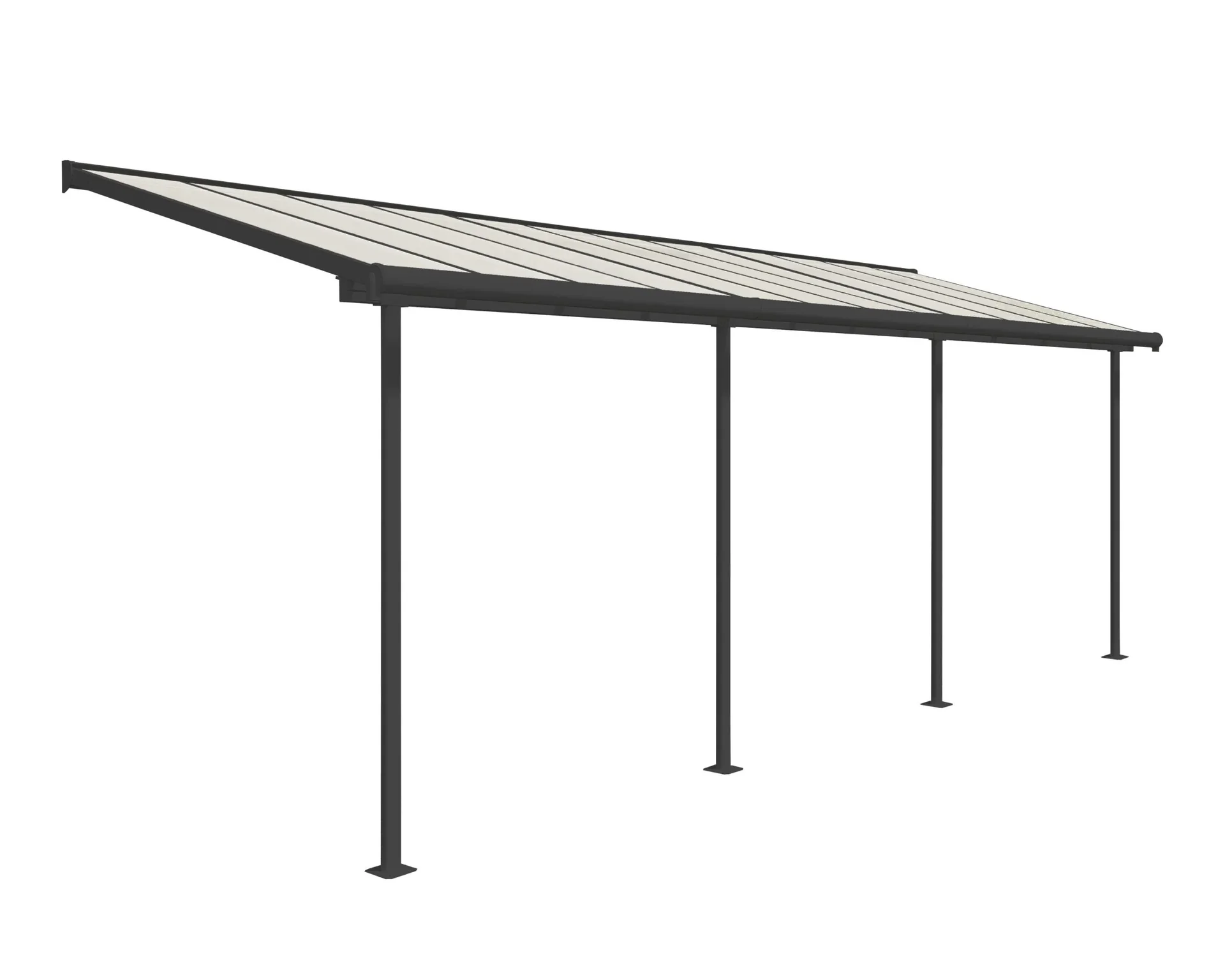 Terrassendach Sierra 230 x 670 cm grau - 0