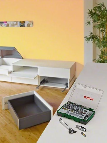 Schrauberbit- und Ratschen-Set, 27-teilig - 2