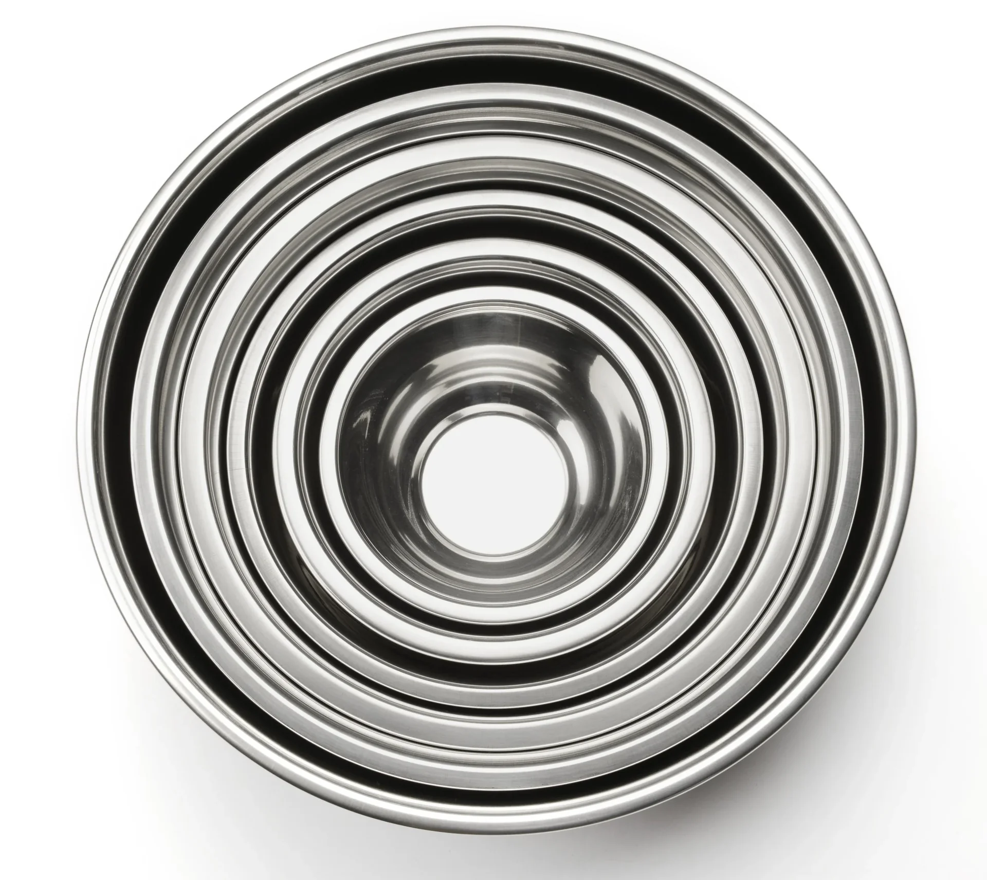 XXL Schüsselset, Edelstahl, 16/20/24/28/32/36 cm, 6-teilig - 0