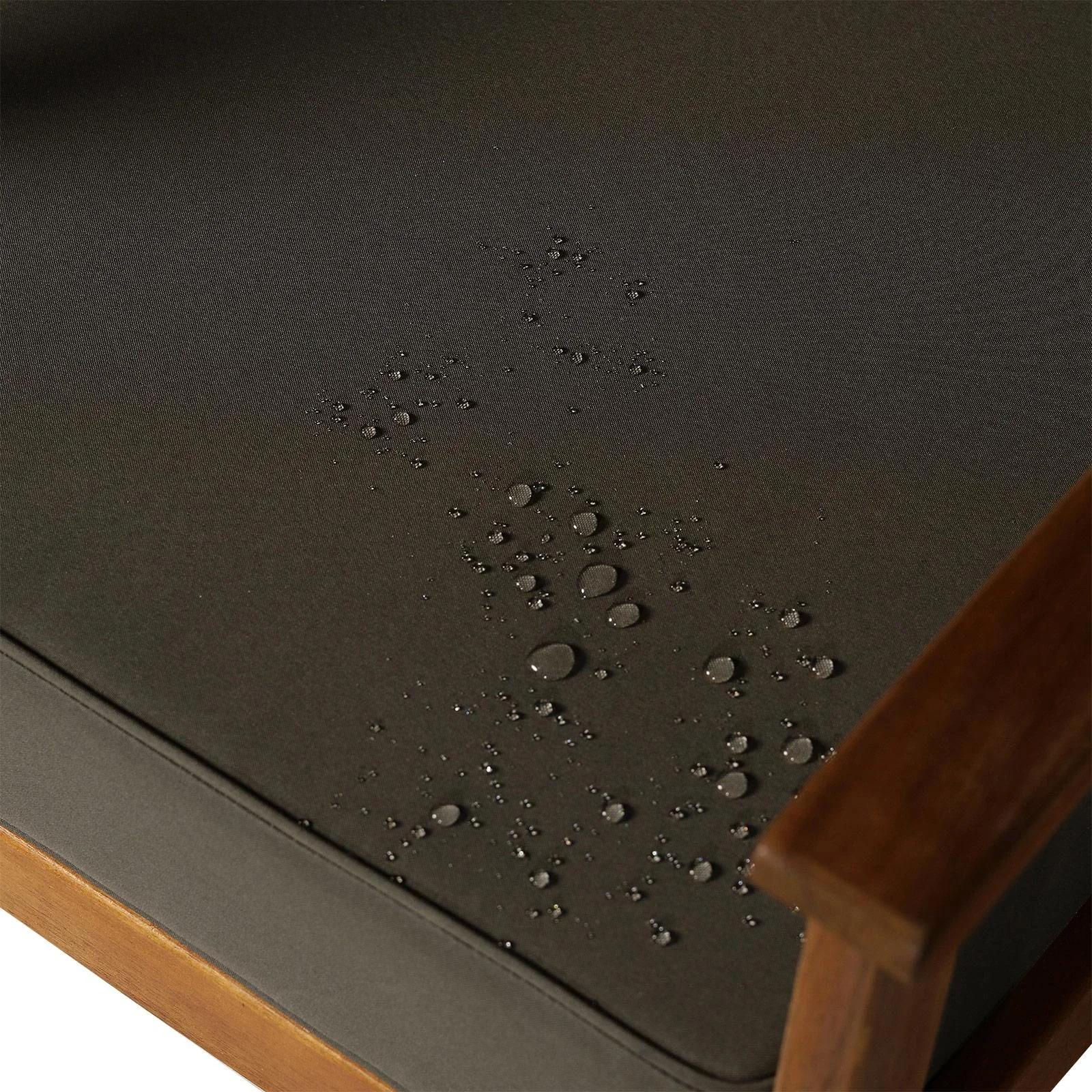 4er-Set Gartenmöbel Holz Sitzgruppe Garnitur Lounge mit Kissen Tisch Sessel Braun 3 4 Personen - 2