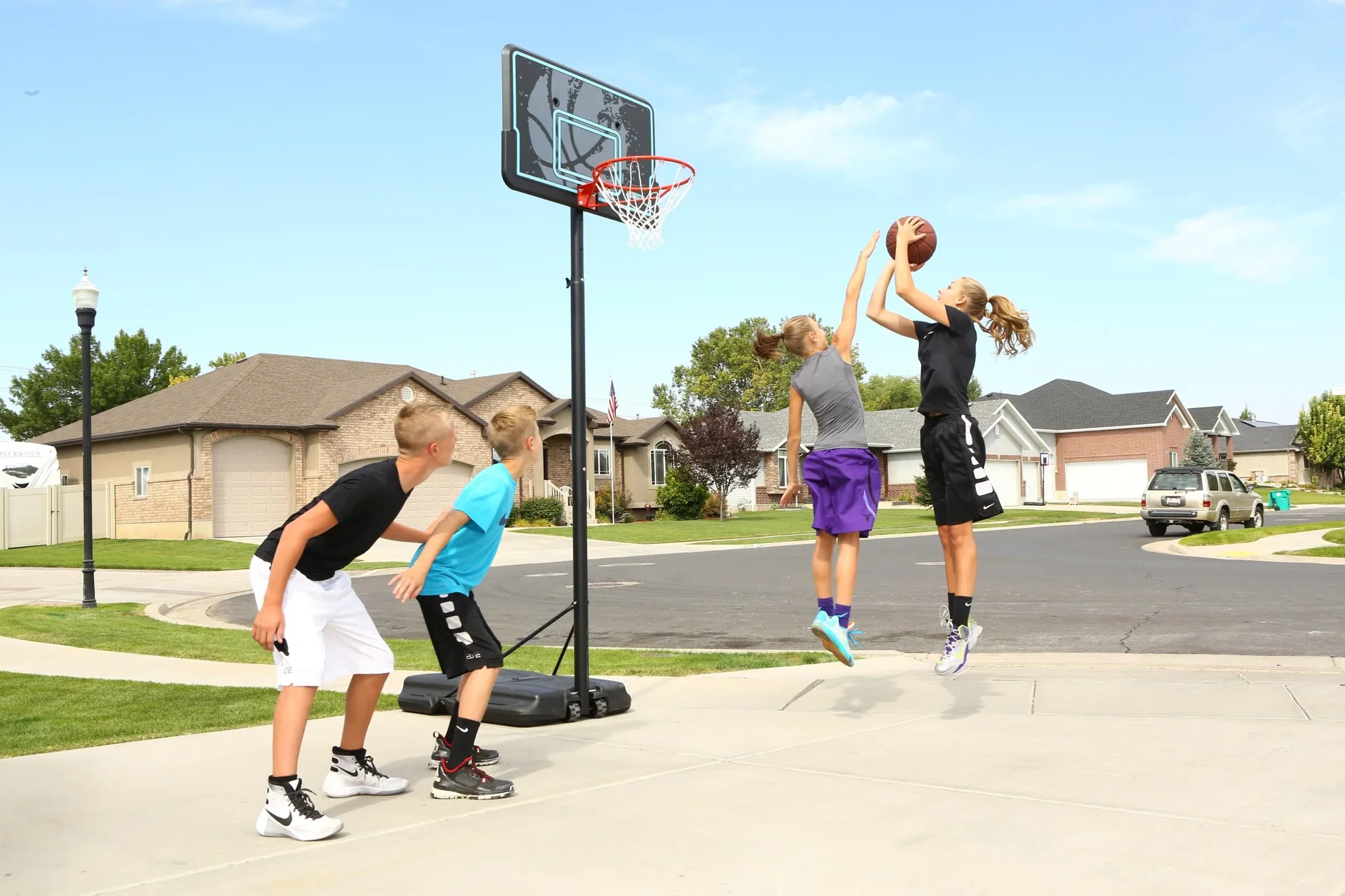 Basketball Korb Texas Blau/Schwarz - 5