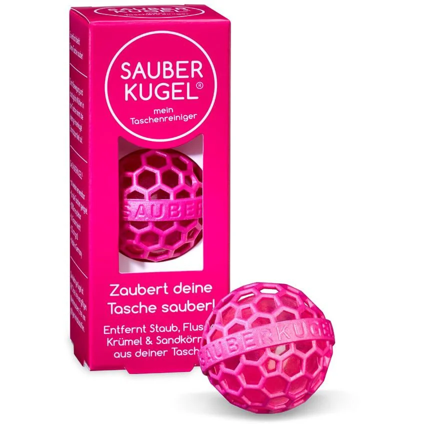 Sauberkugel - Taschenreiniger - Reinigungskugel - Rosa - Wiederverwendbar - 3er-Pack - 2