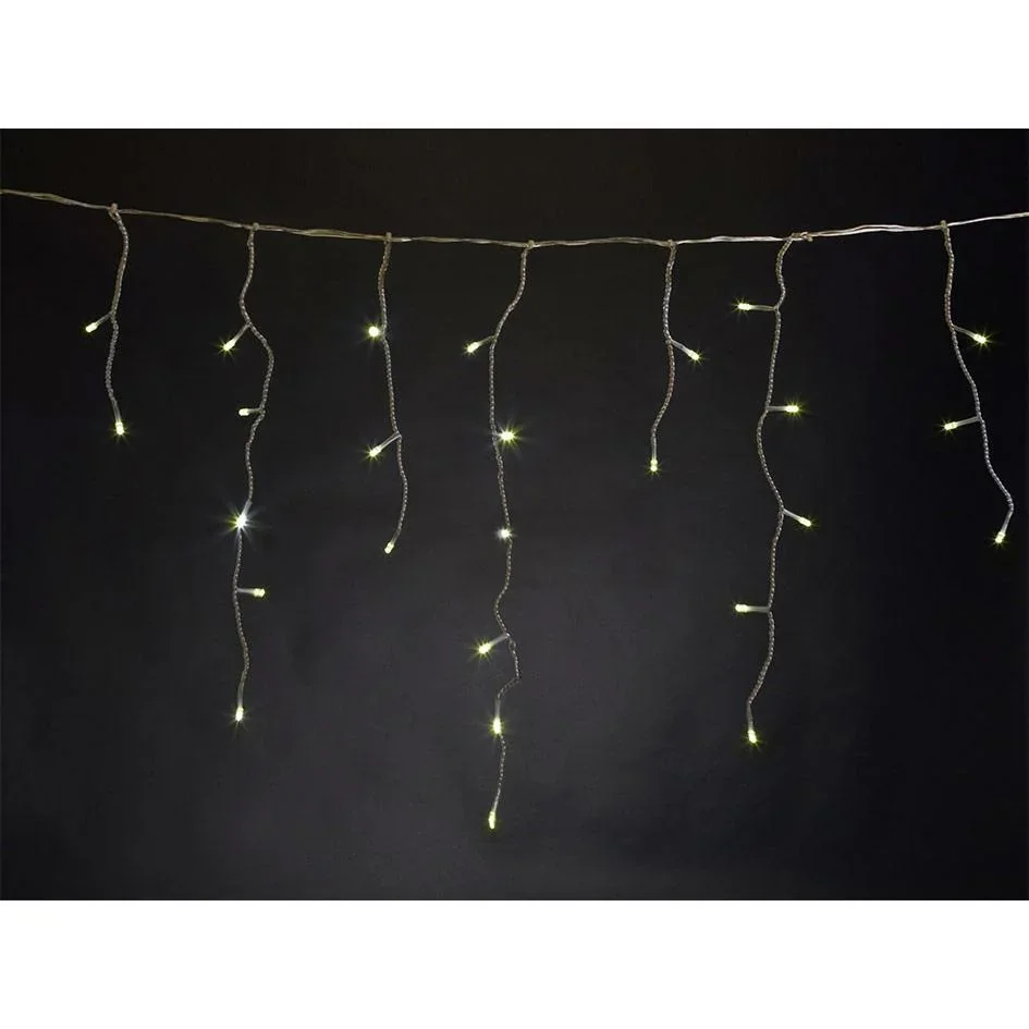 Vellight Eiszapfen-Weihnachtsbeleuchtung - 2 x 1,3 M - 150 LEDs - Warmweiß - Innen & Außen - 2