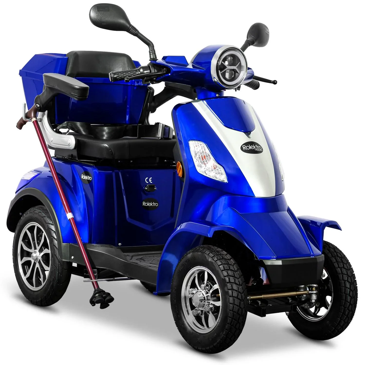 E-Quad 25 V. 2 Blau - 1.000 Watt + Straßenverkehrszulassung - 3