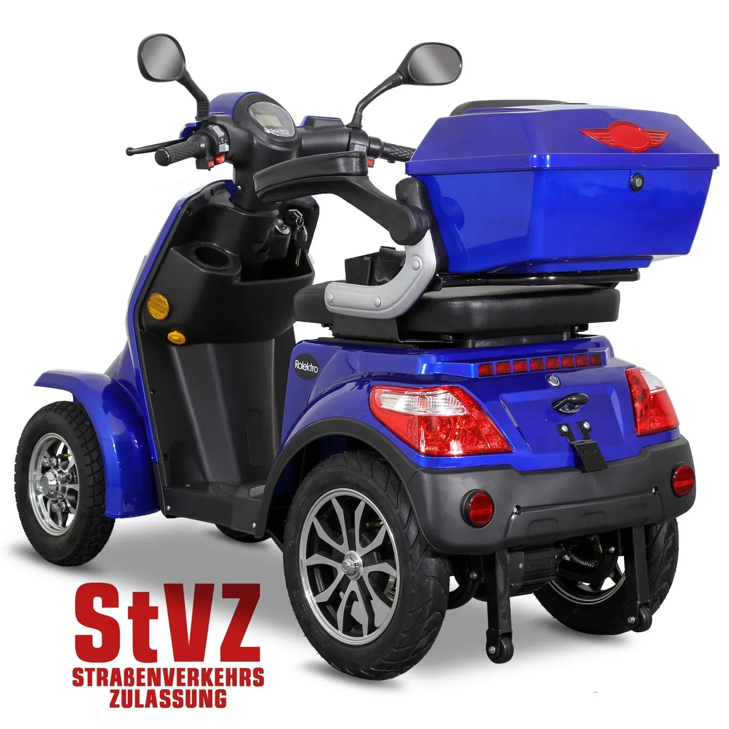 E-Quad 25 V. 2 Blau - 1.000 Watt + Straßenverkehrszulassung - 6