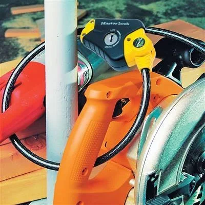 Python - Kabelschloss - 180cm x 10mm - 4 Schlüssel - Schwarz - 1