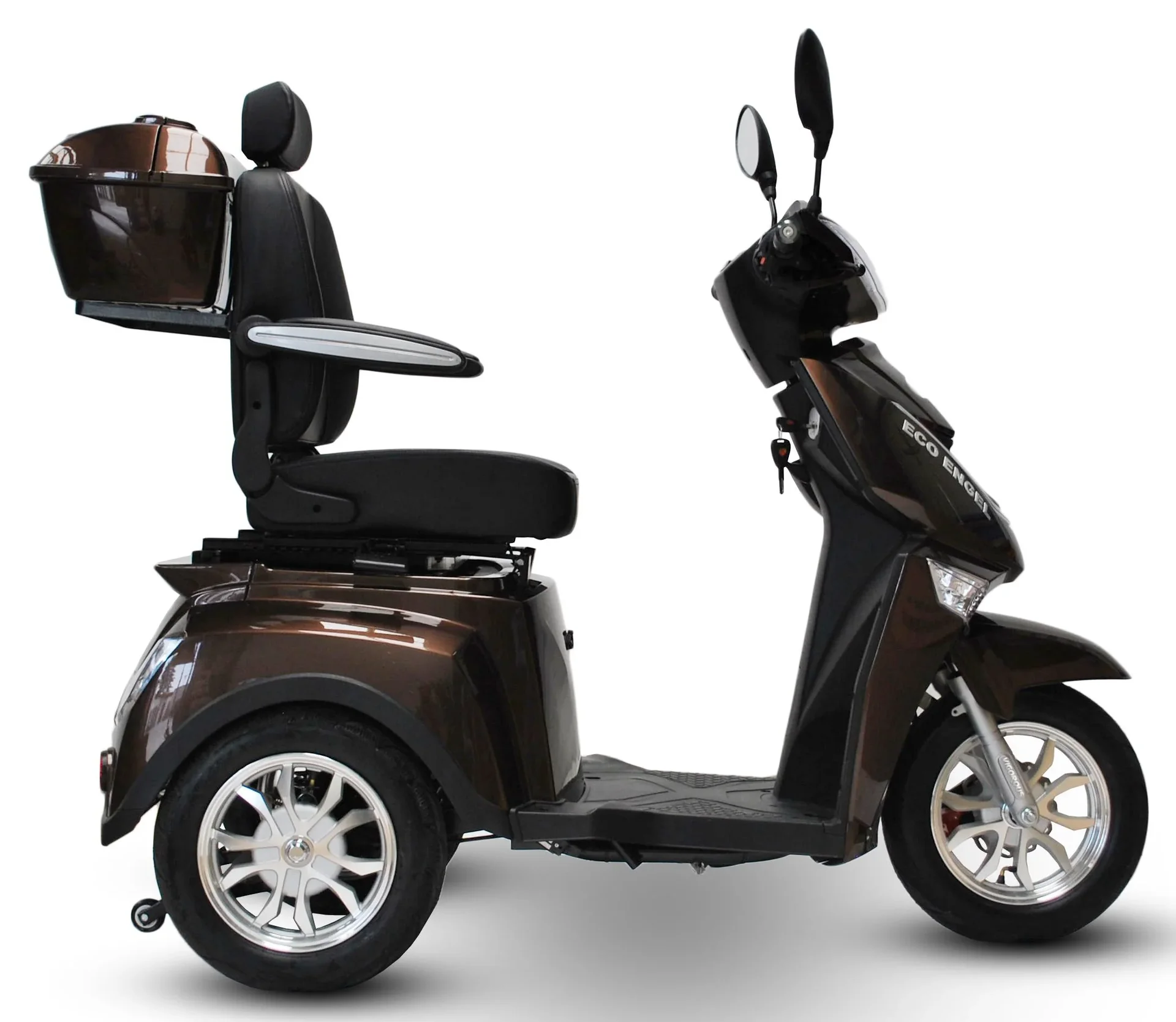 Elektromobil braun - 25 km/h - 1000 Watt - Seniorenmobil - 1