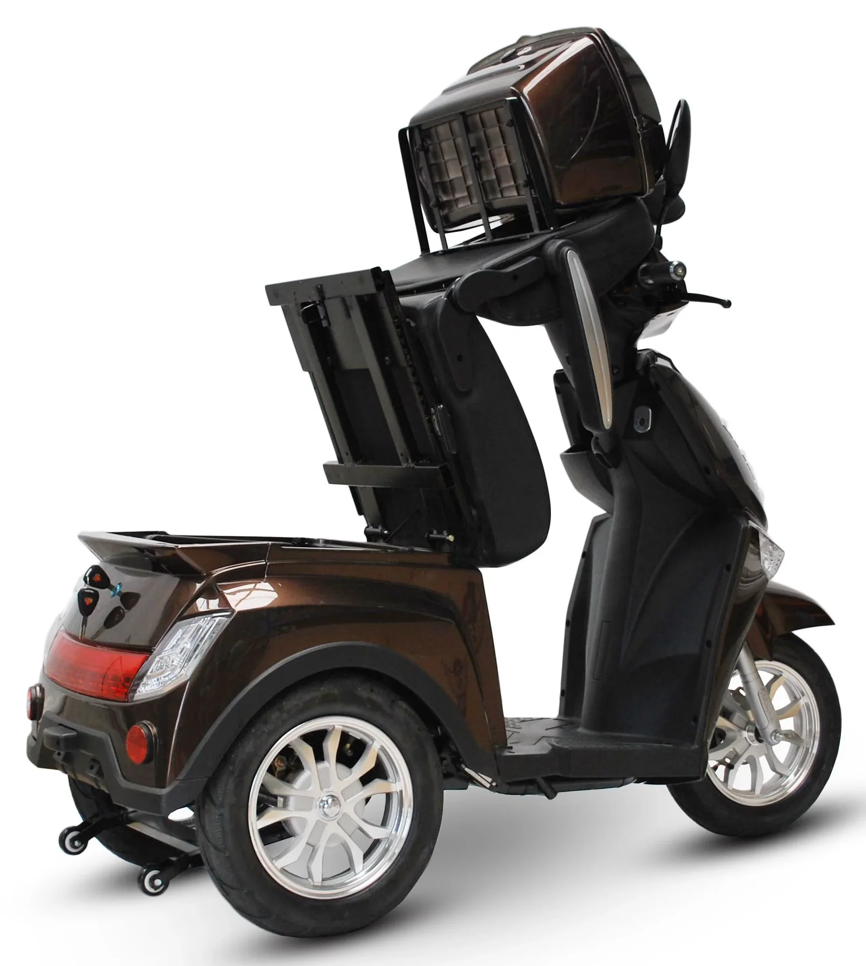 Elektromobil braun - 25 km/h - 1000 Watt - Seniorenmobil - 4