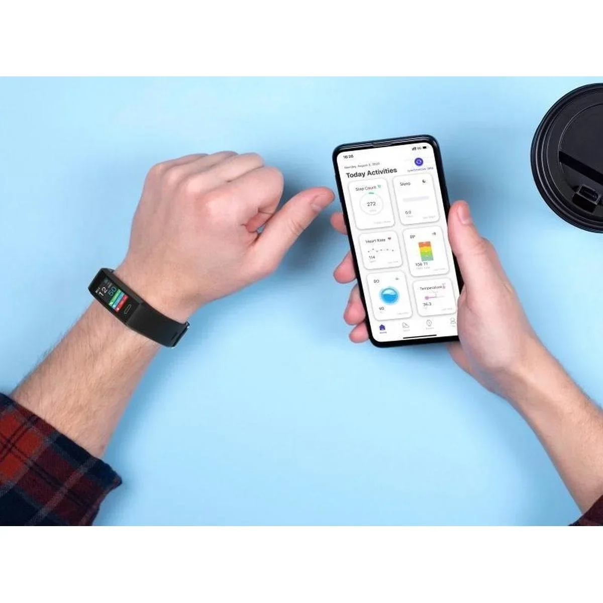 Fitness-Tracker mit Temperaturanzeige - 3