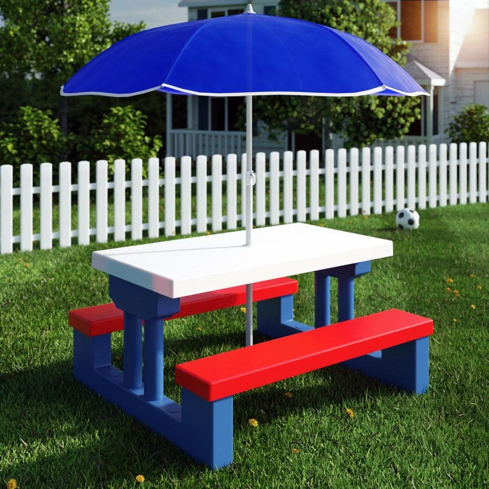 Picknicktisch für Kinder mit Sonnenschirm - 3
