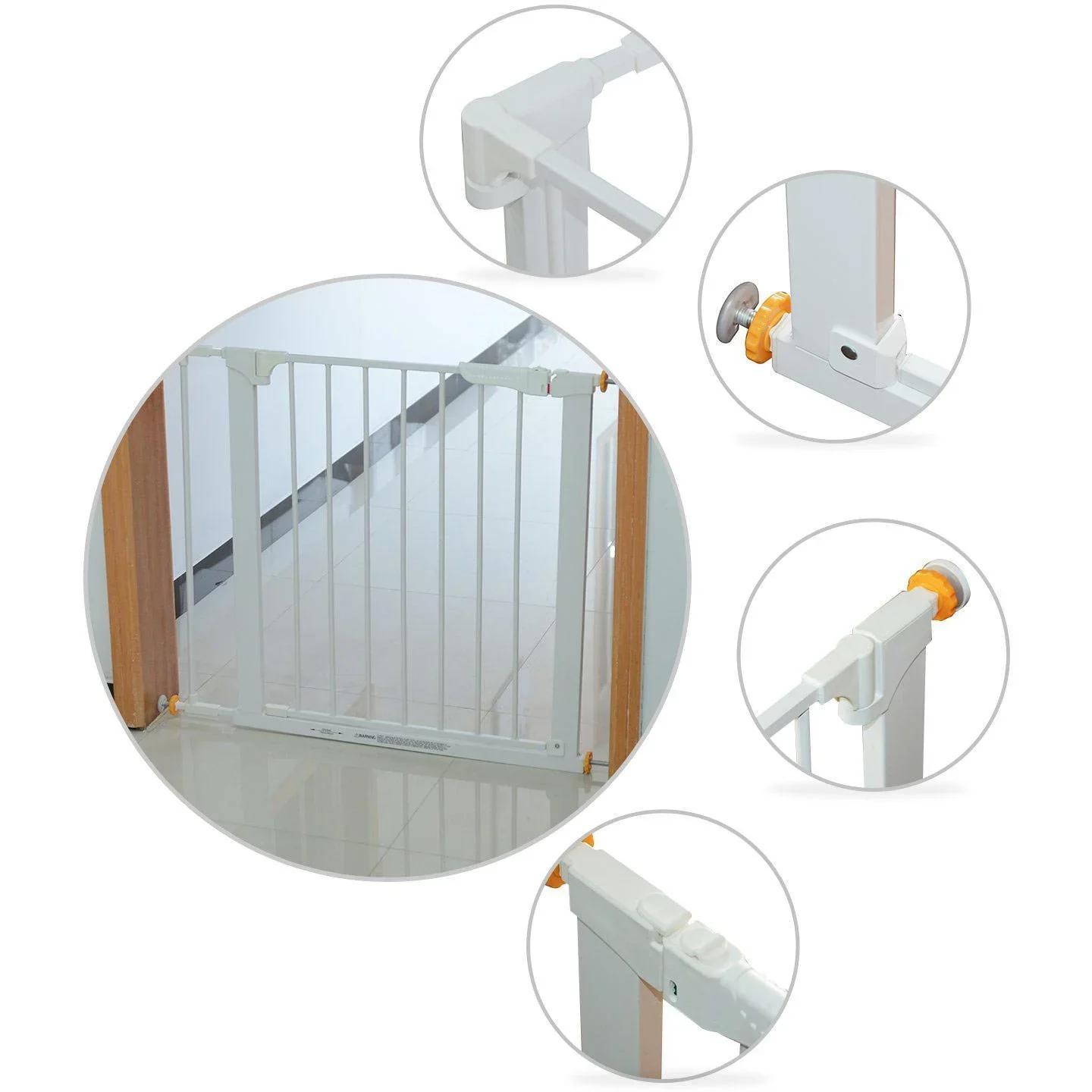 Türschutzgitter Hundegitter Türgitter 74-95 cm - 7