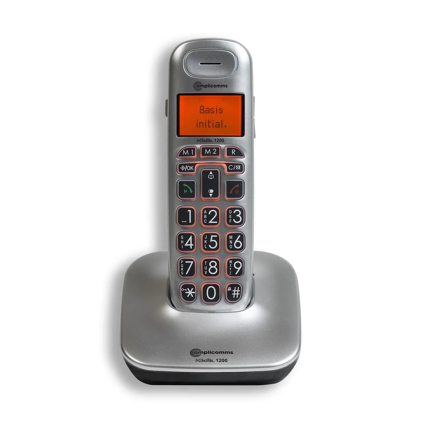 Komfort-Telefon amplicooms BigTel 1200 mit Hintergrundbeleuchtung, schnurlos - 1