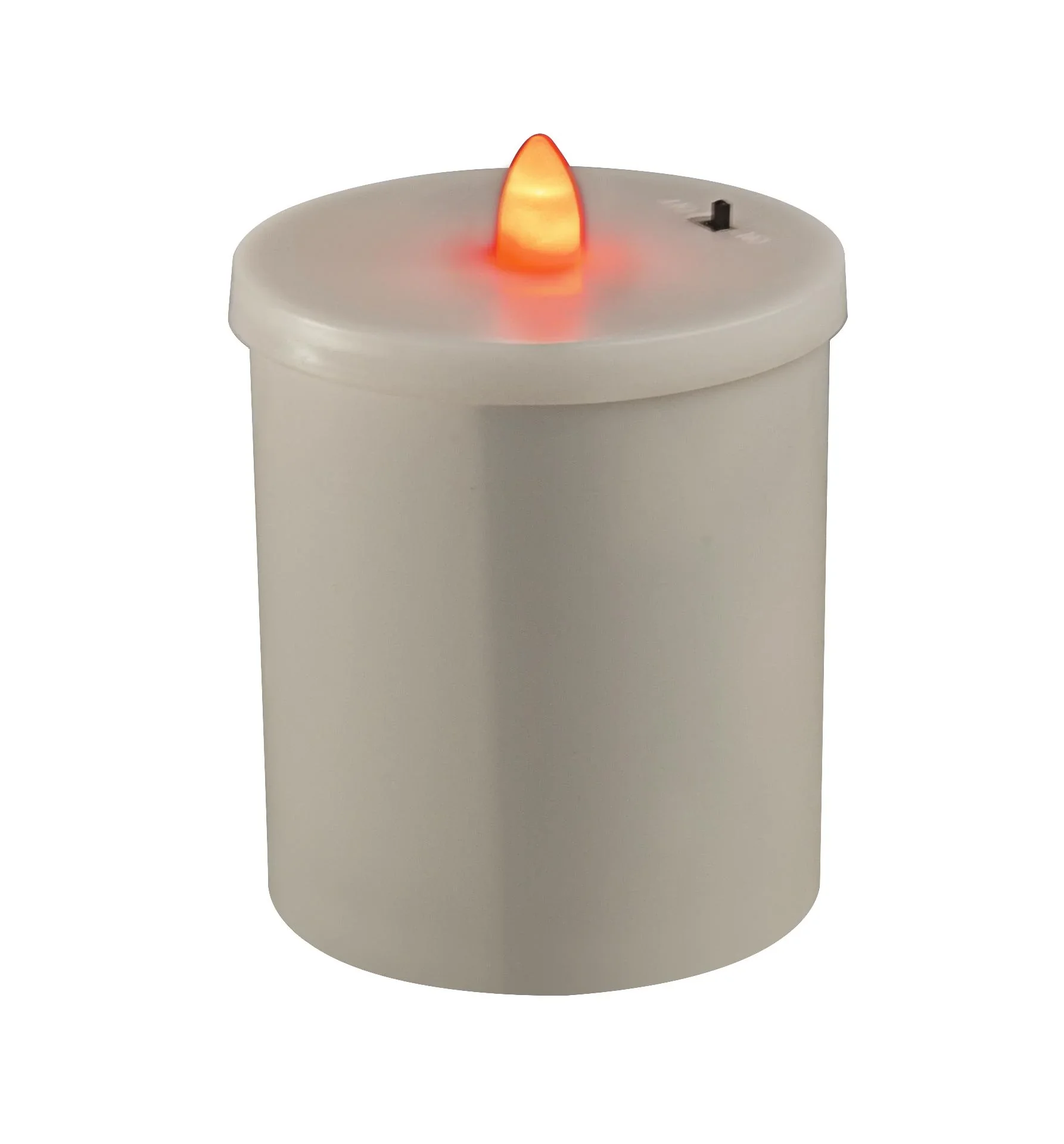 LED Grablicht rot mit Flackerflamme und Timer - 2