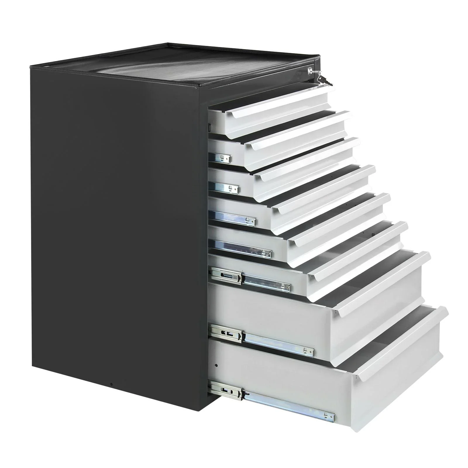 Schubladenschrank / Werkzeugschrank mammut, 8 Schubladen, RAL 7016 / 7035 - 3