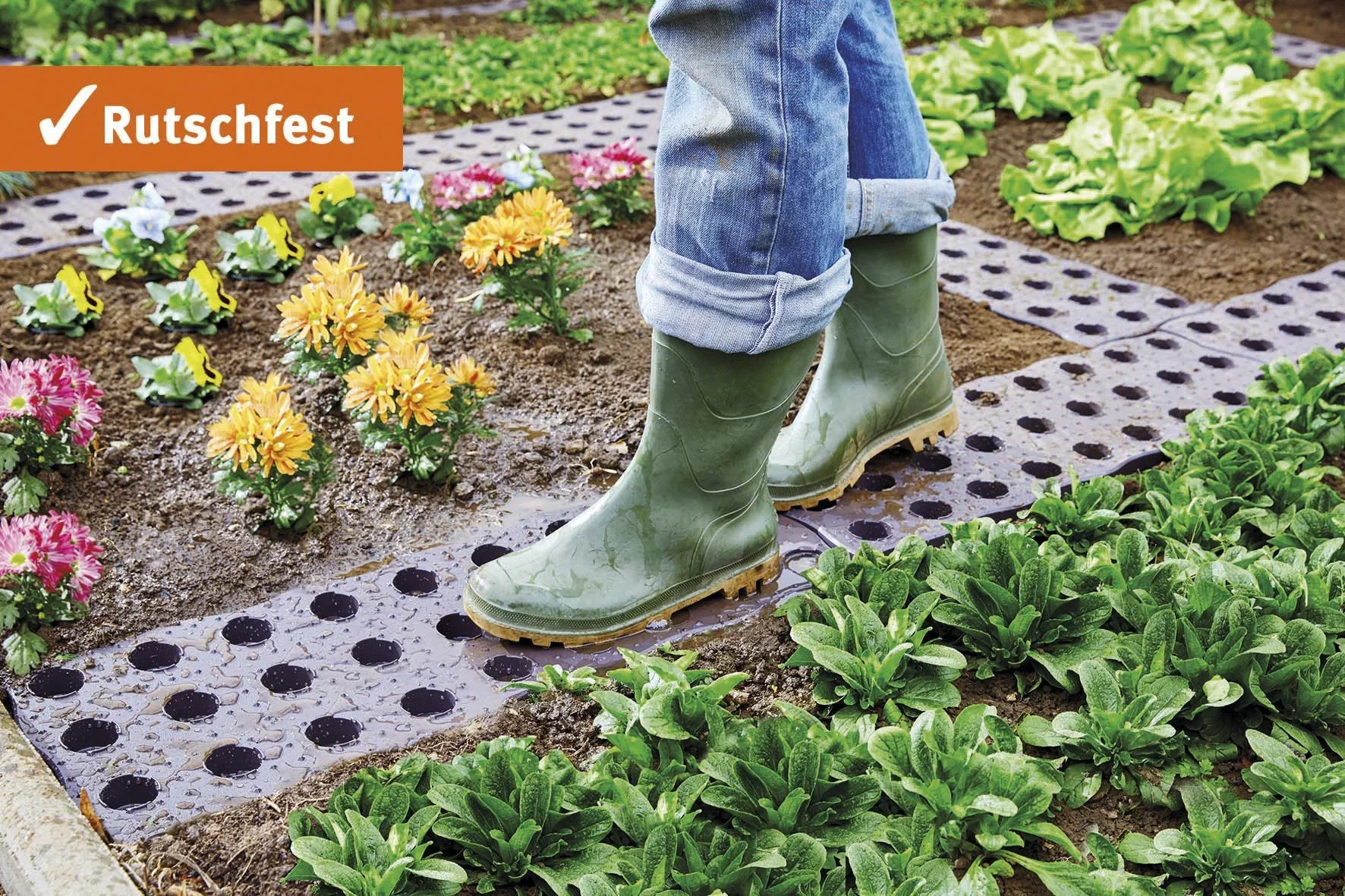 Beetplatten Maxi 70 x 24 x 2,5 cm - 4-er Set - 2