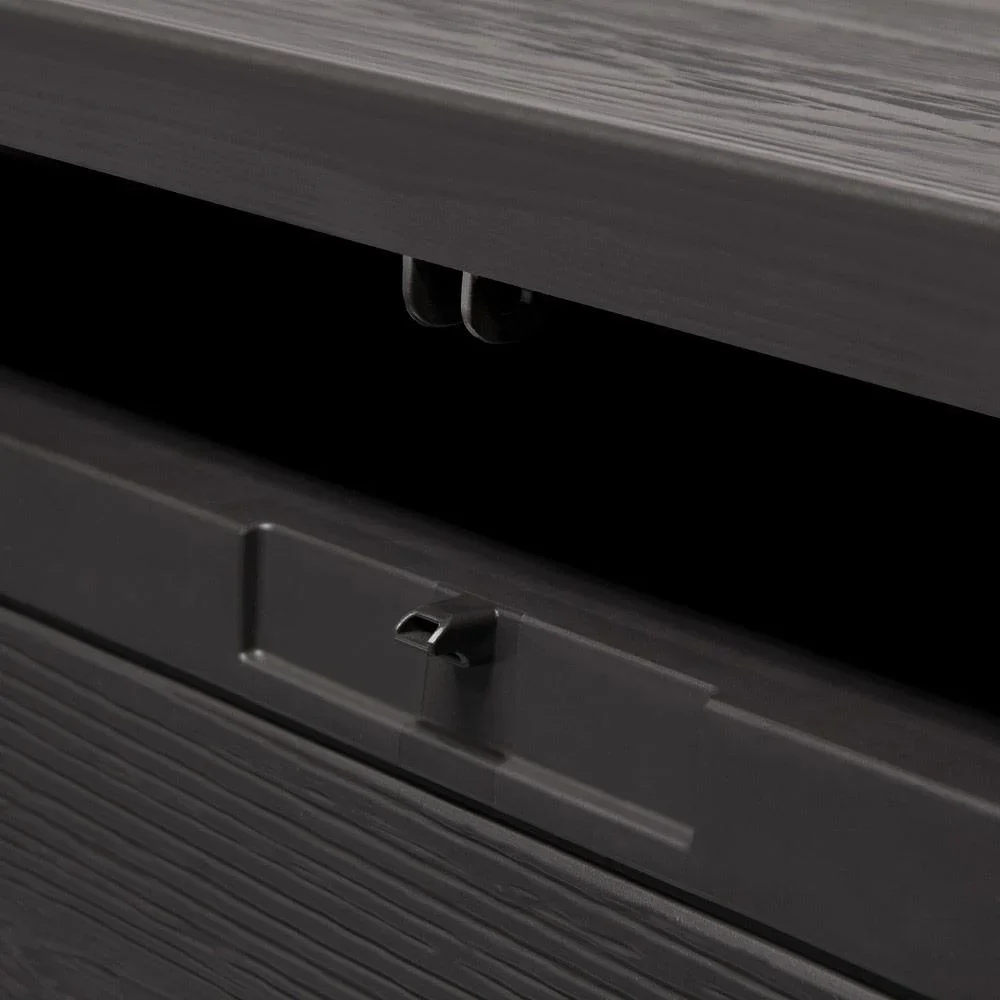 Aufbewahrungsbox anthrazit 120 x 46 x 57cm - Outdoor - Geeignet für Terrasse, Balkon und Garten - 3