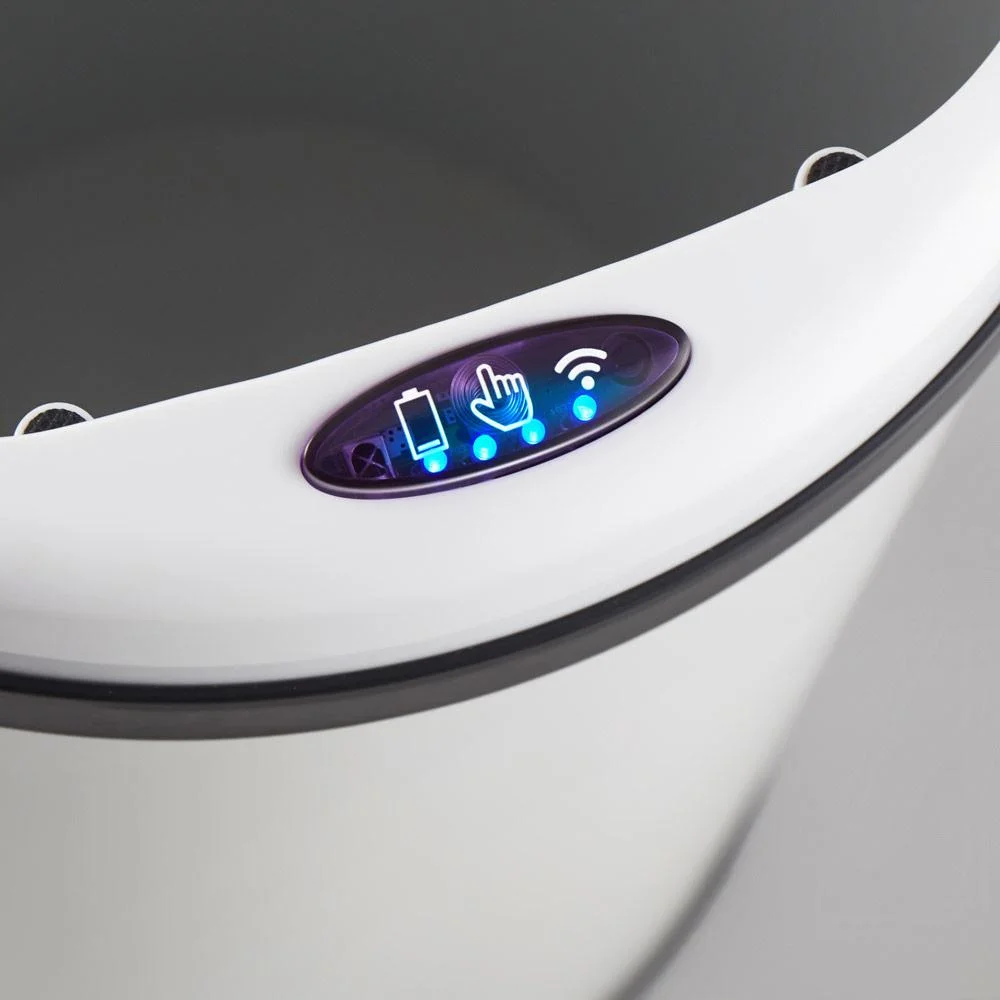 Sensor-Mülleimer Edelstahl weiß 40 Liter - 6