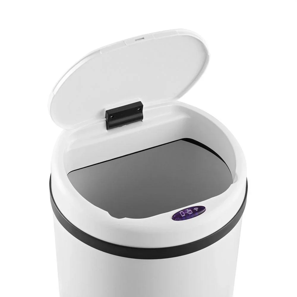 Sensor-Mülleimer Edelstahl weiß 40 Liter - 8