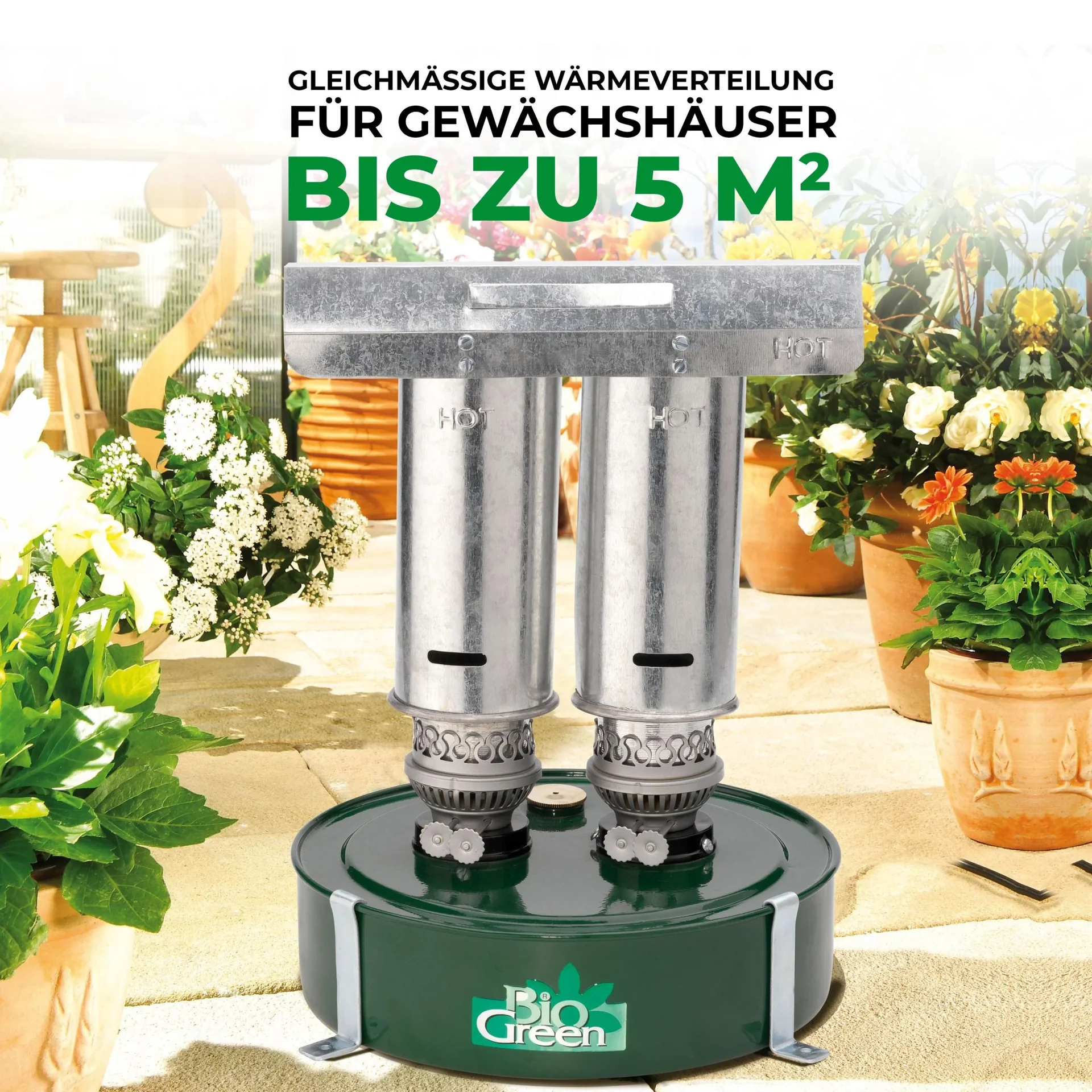 Paraffin-Gewächshaus-Heizung "WARMAX POWER 5" - 600 W - 2