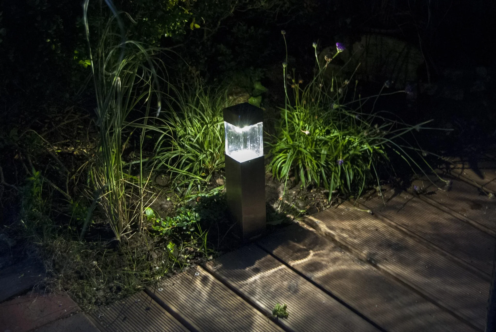 Solar Edelstahl Leuchten – 4 Stück - 1