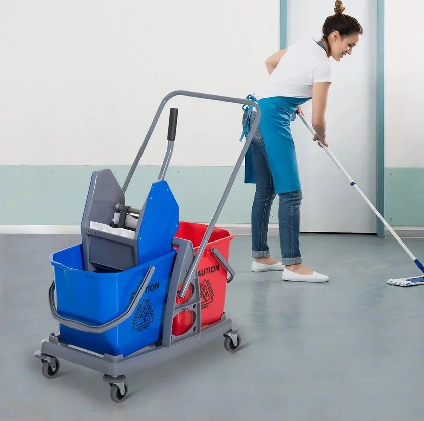 Wischwagen mit 2 Eimern - 0