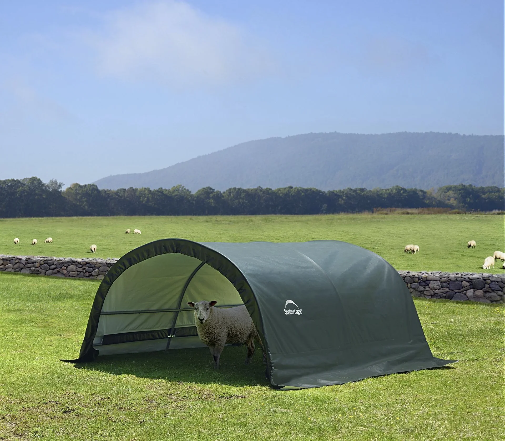 ShelterLogic Run-In-Weidezelt, 7,8 m² grün - 3