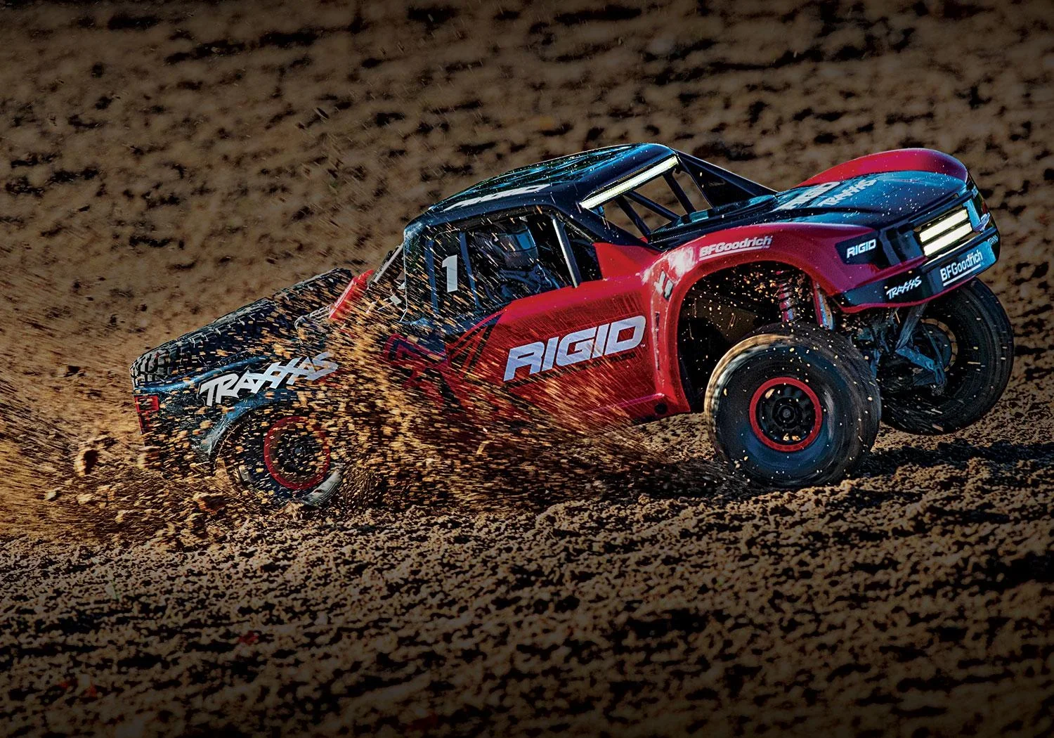 Unlimited Desert Racer 4x4 VXL RIGID-Ed. RTR + LED 1/7 4WD Pro-Scale Race-Truck Brushless ohne Akku/Lader - 1