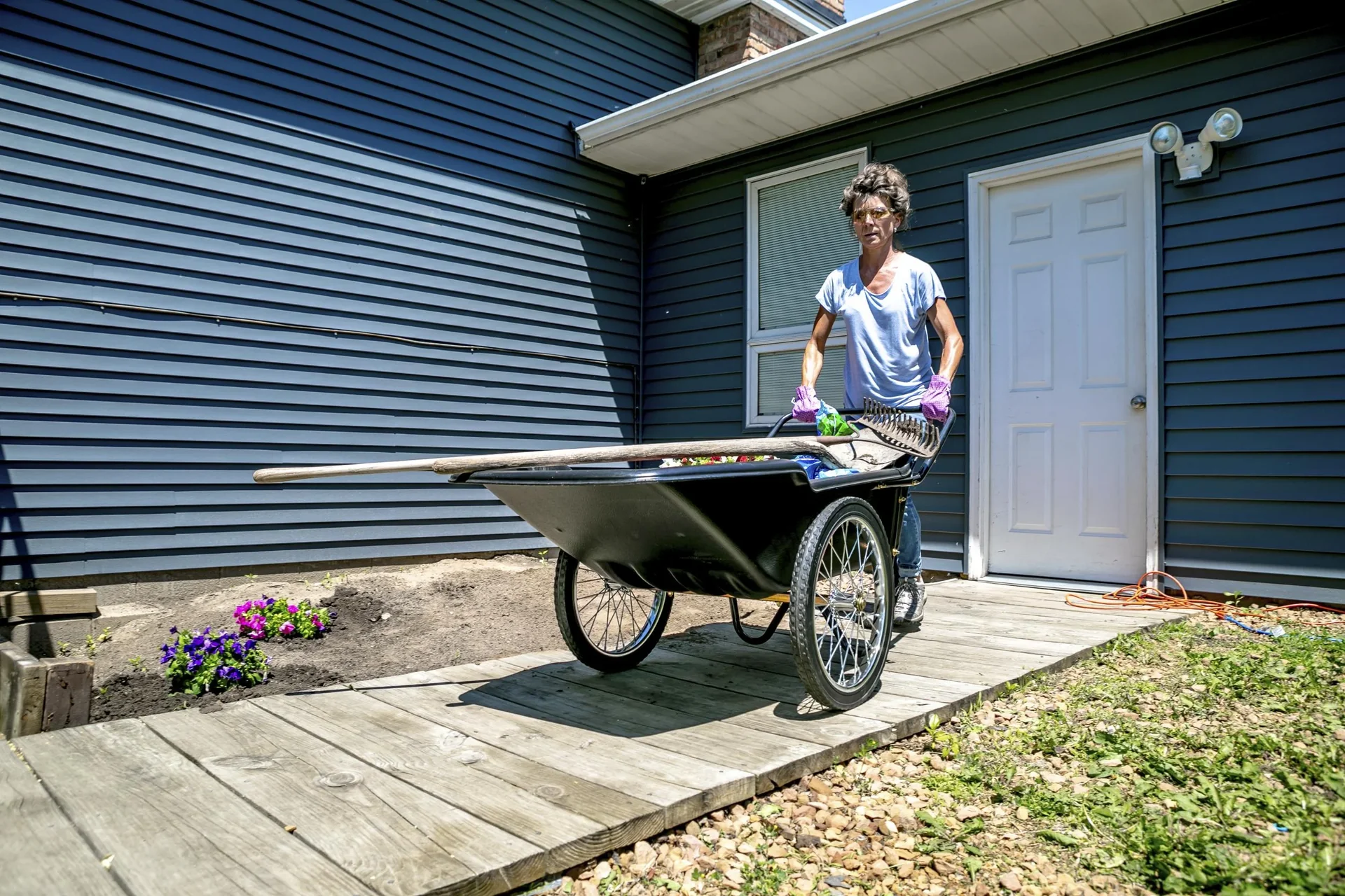 Premium Schubkarre schwarz - 0