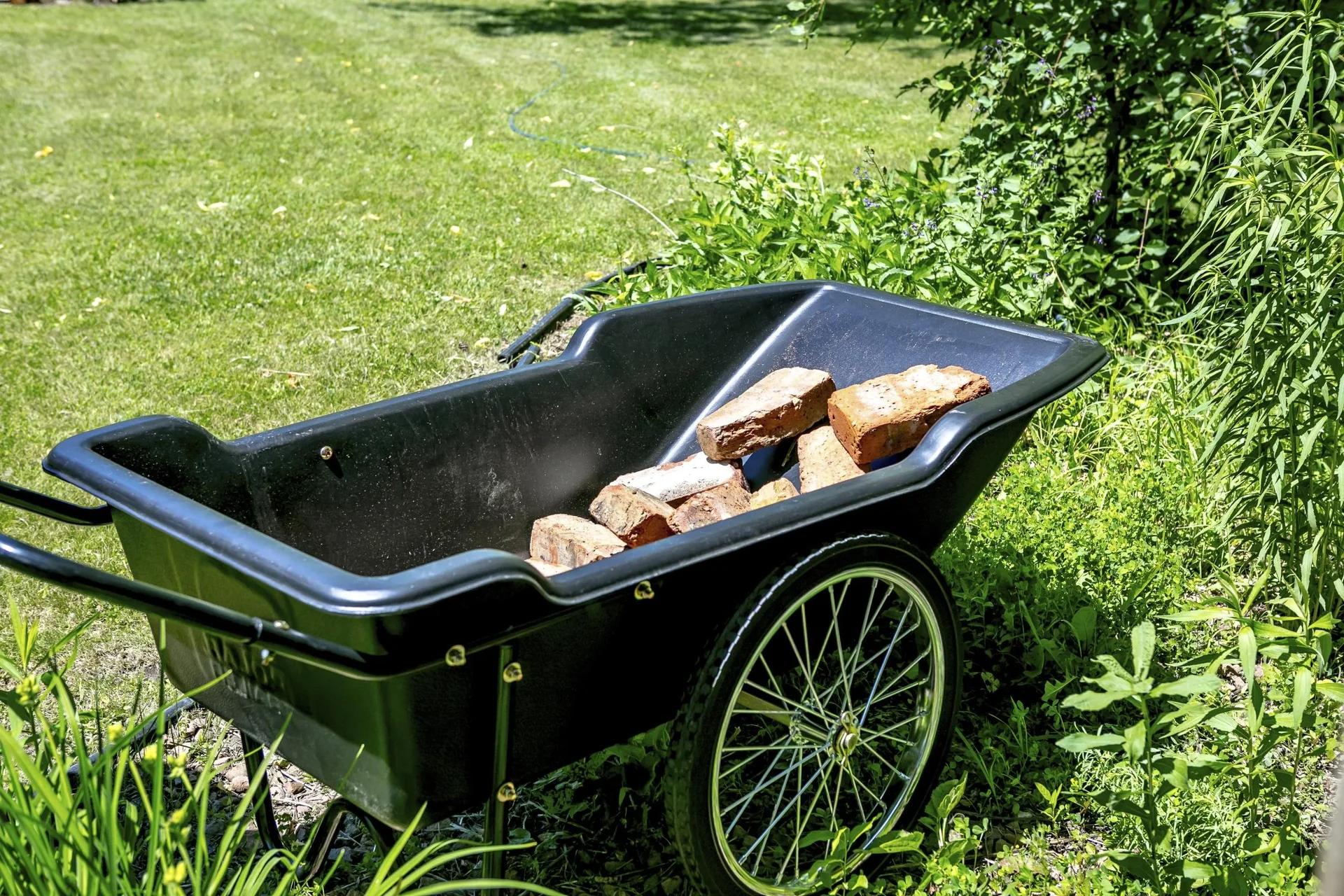 Premium Schubkarre schwarz - 1