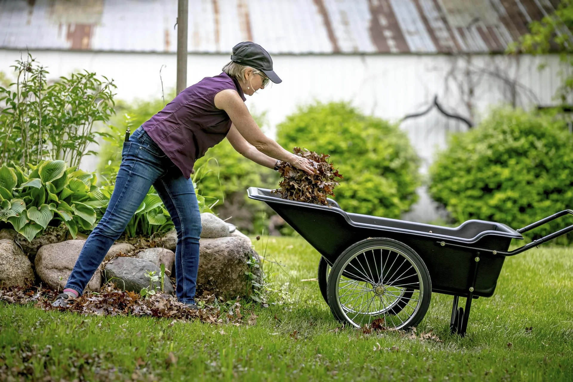 Premium Schubkarre schwarz - 9