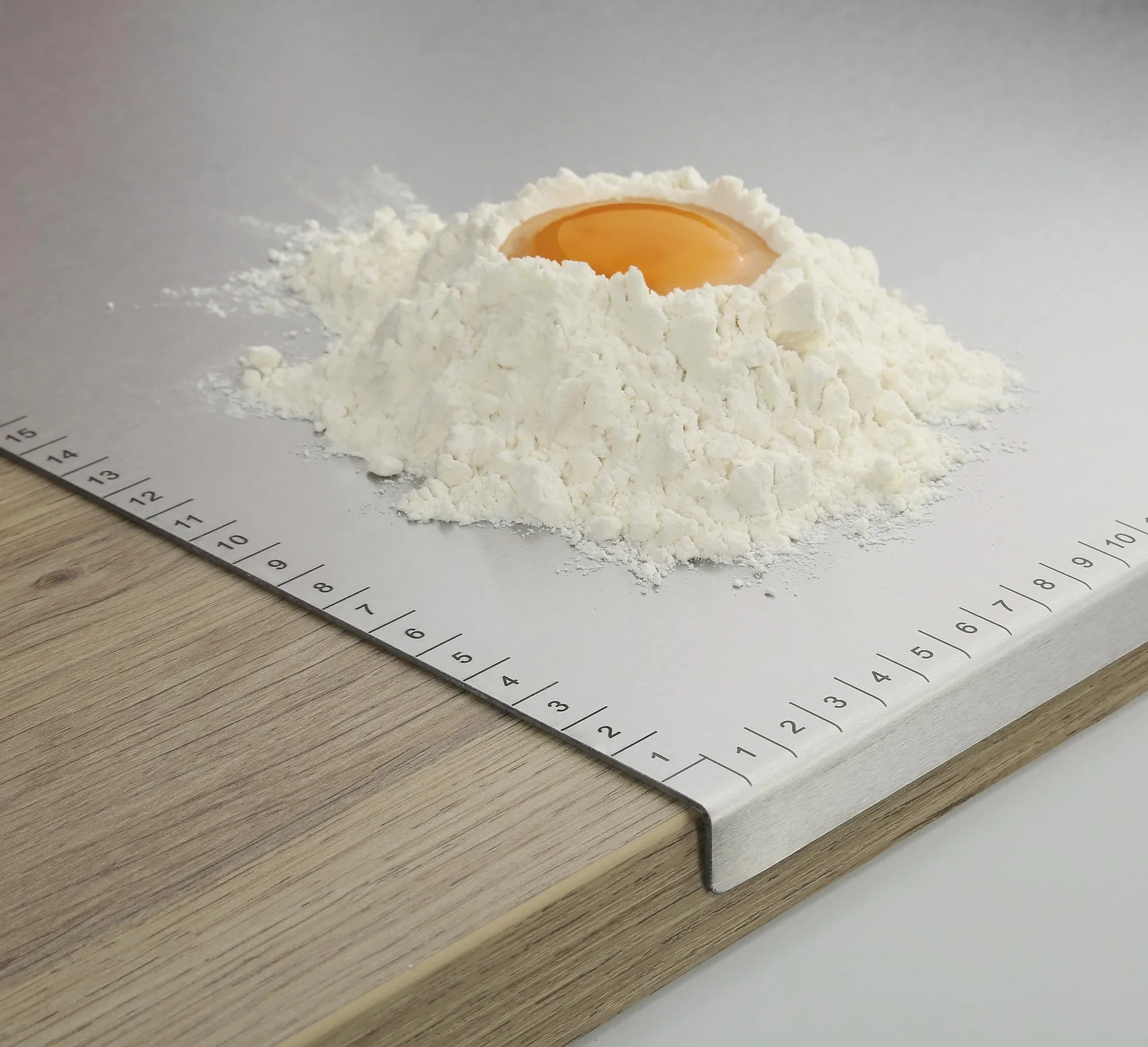 Küchenarbeitsbrett, Edelstahl rostfrei, 50 x 40 cm - 2