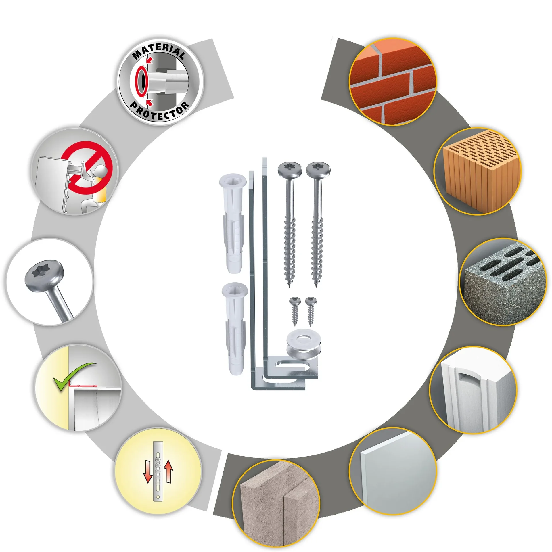 Möbel-Kippschutz, Kindersicherung, 8-teilig - 0