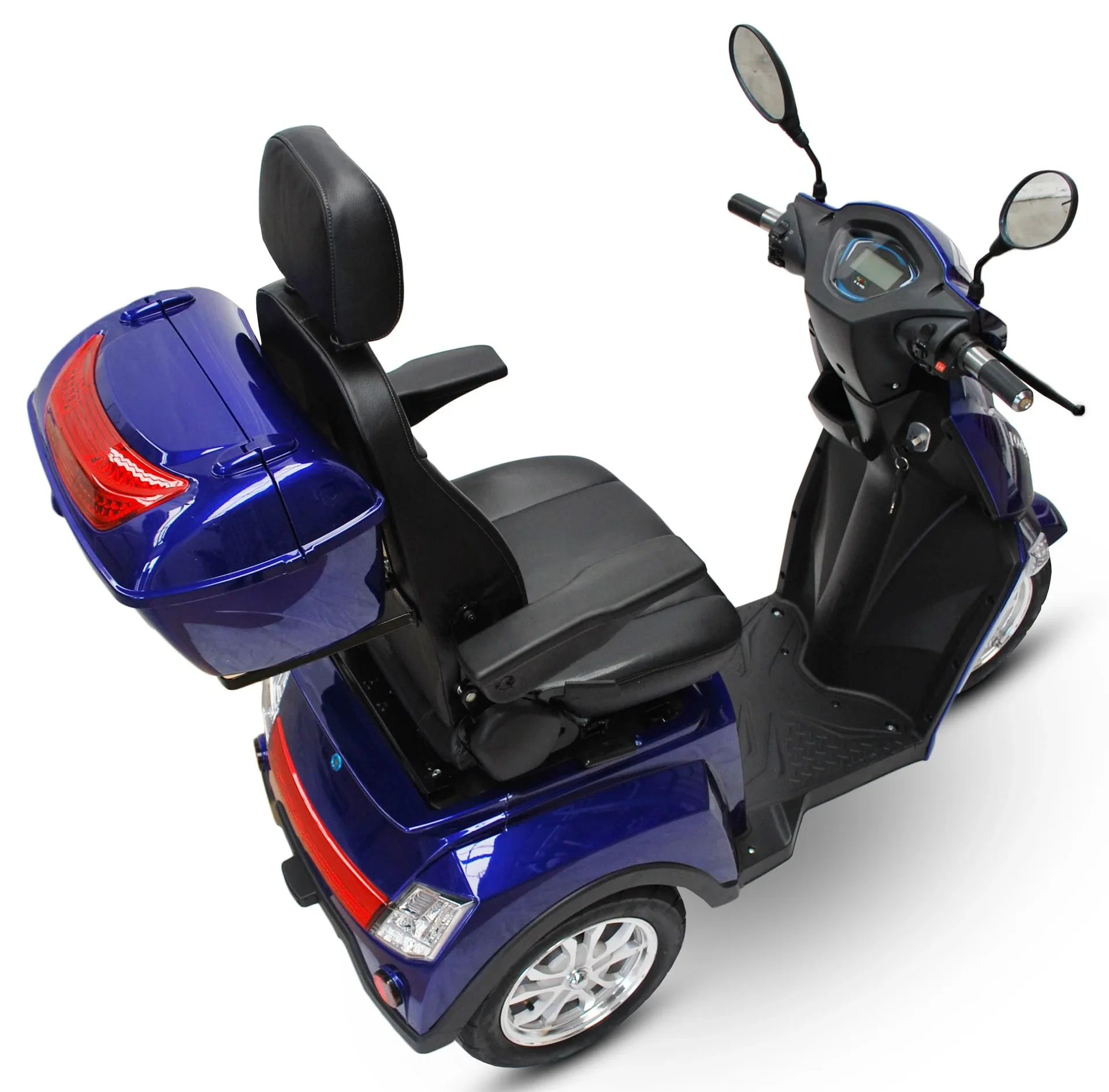 Elektromobil blau - herausnehmbarer Li-Io Akku 30 Ah - 25 km/h - 1000 Watt Seniorenmobil - 0